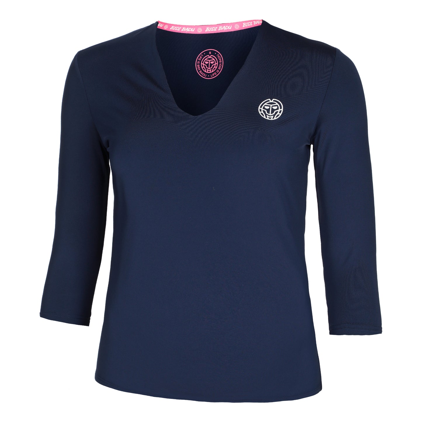 BIDI BADU Crew V-Neck Långärmat Damer-Mörkblå