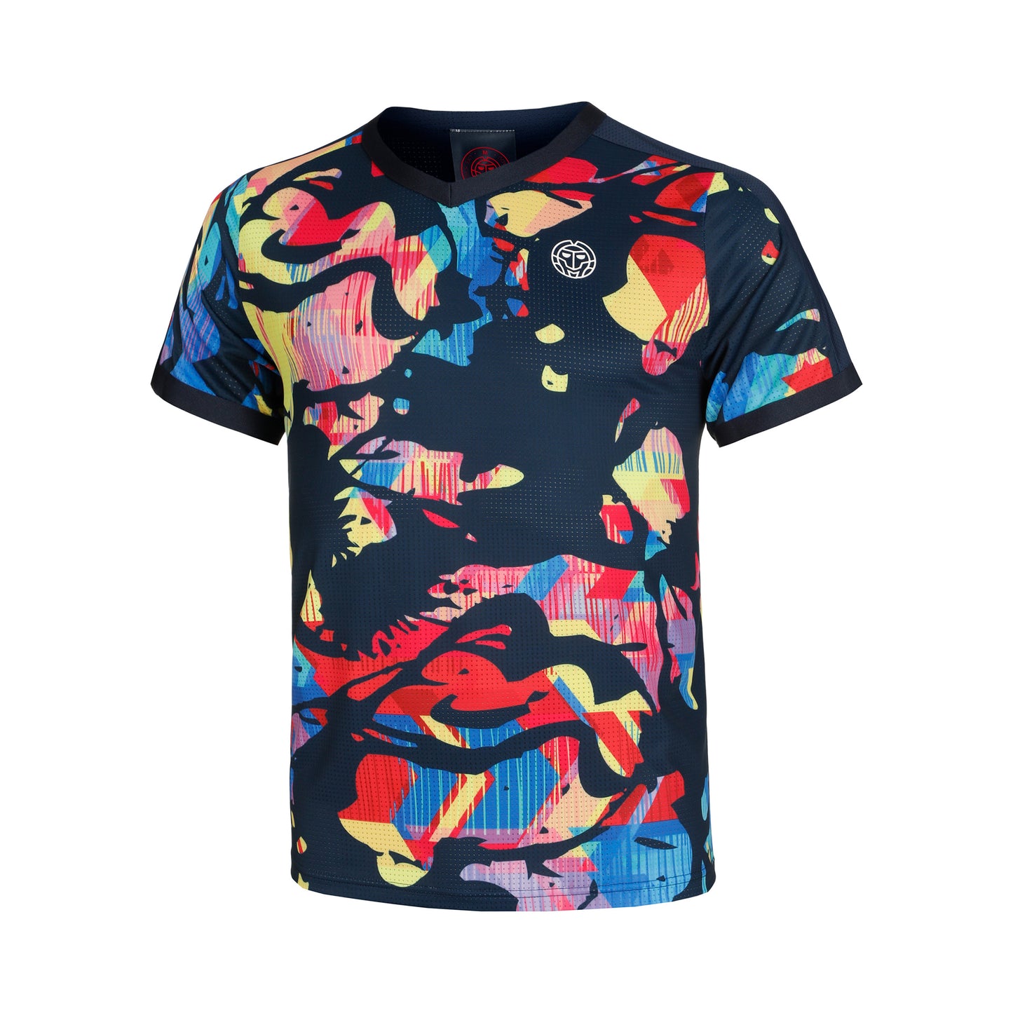 BIDI BADU Wild Arts V-Neck T-shirt Pojkar - mörkblå, flerfärgad