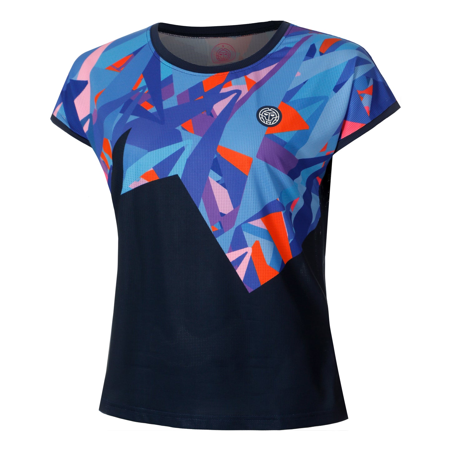 BIDI BADU Spike T-shirt Damer-Mörkblå,Flerfärgad