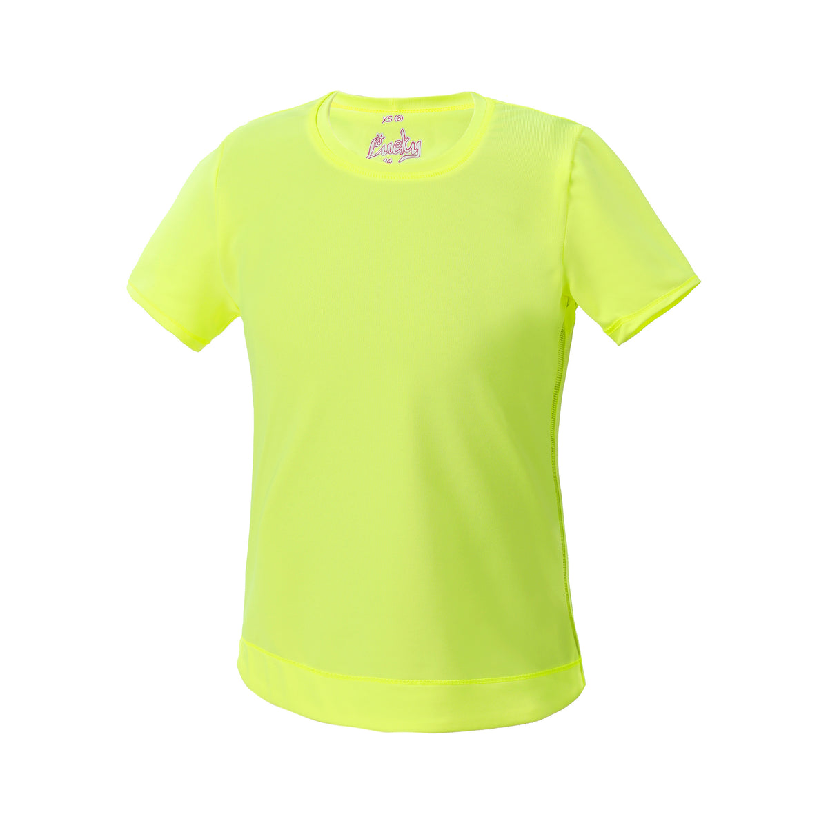 Lucky in Love Dynamik High-Low T-shirt Flickor - gul,