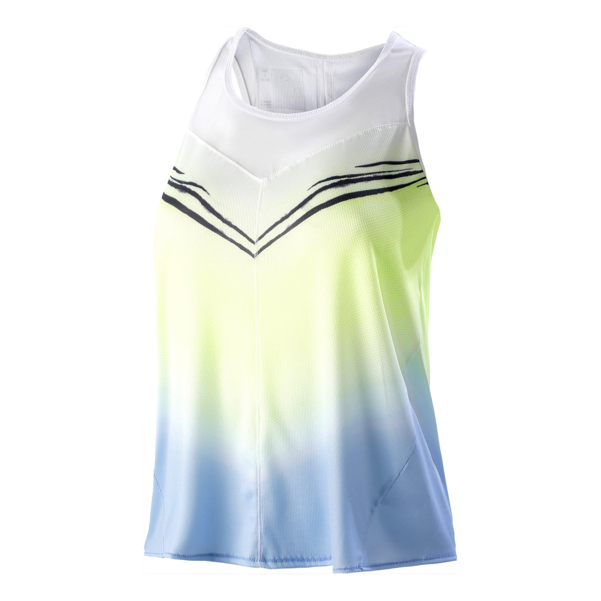 Lucky in Love Wild Ombre Tie Back Linne Damer - ljusblå, lime
