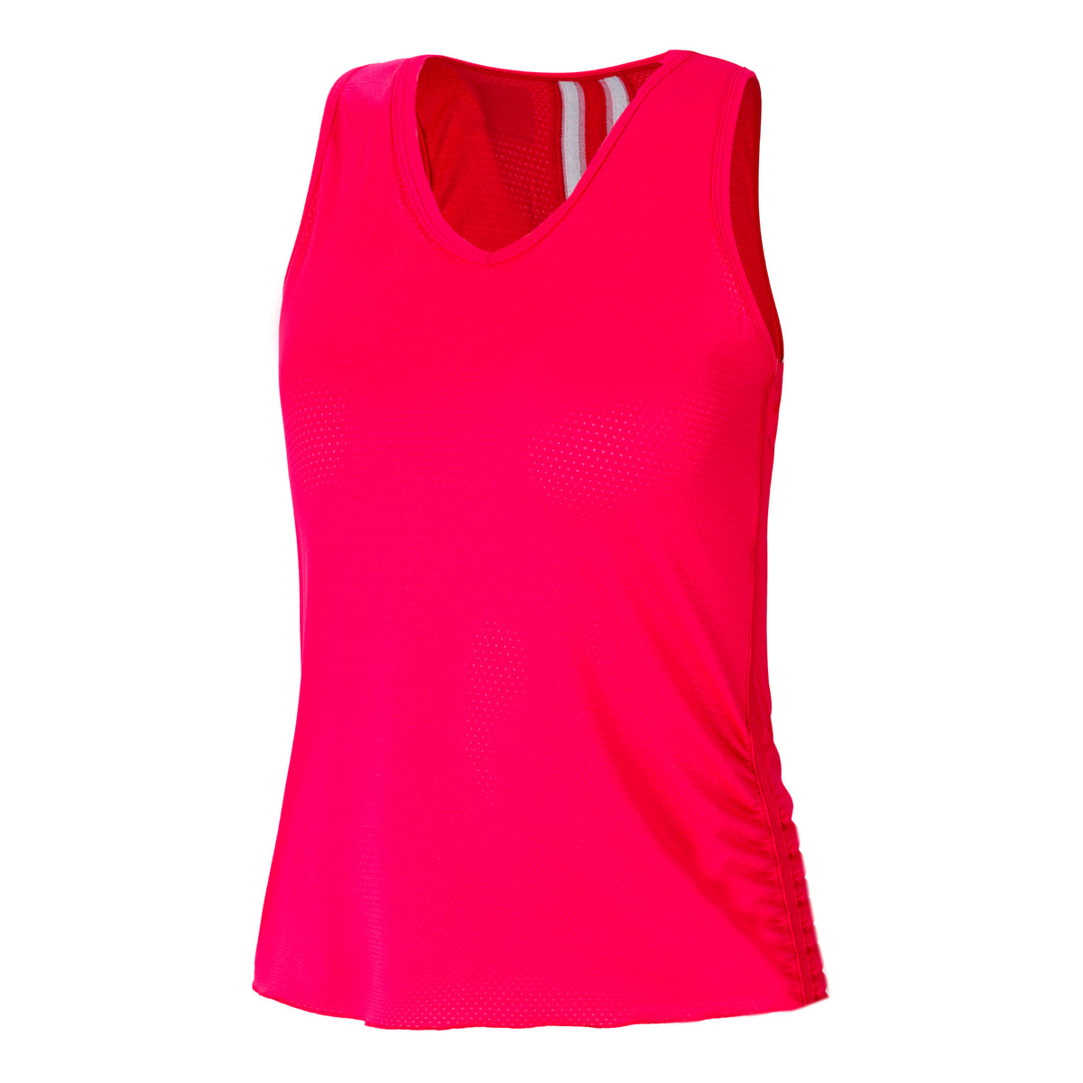 Lucky in Love Pindot V-Neck Linne Damer - pink, vit
