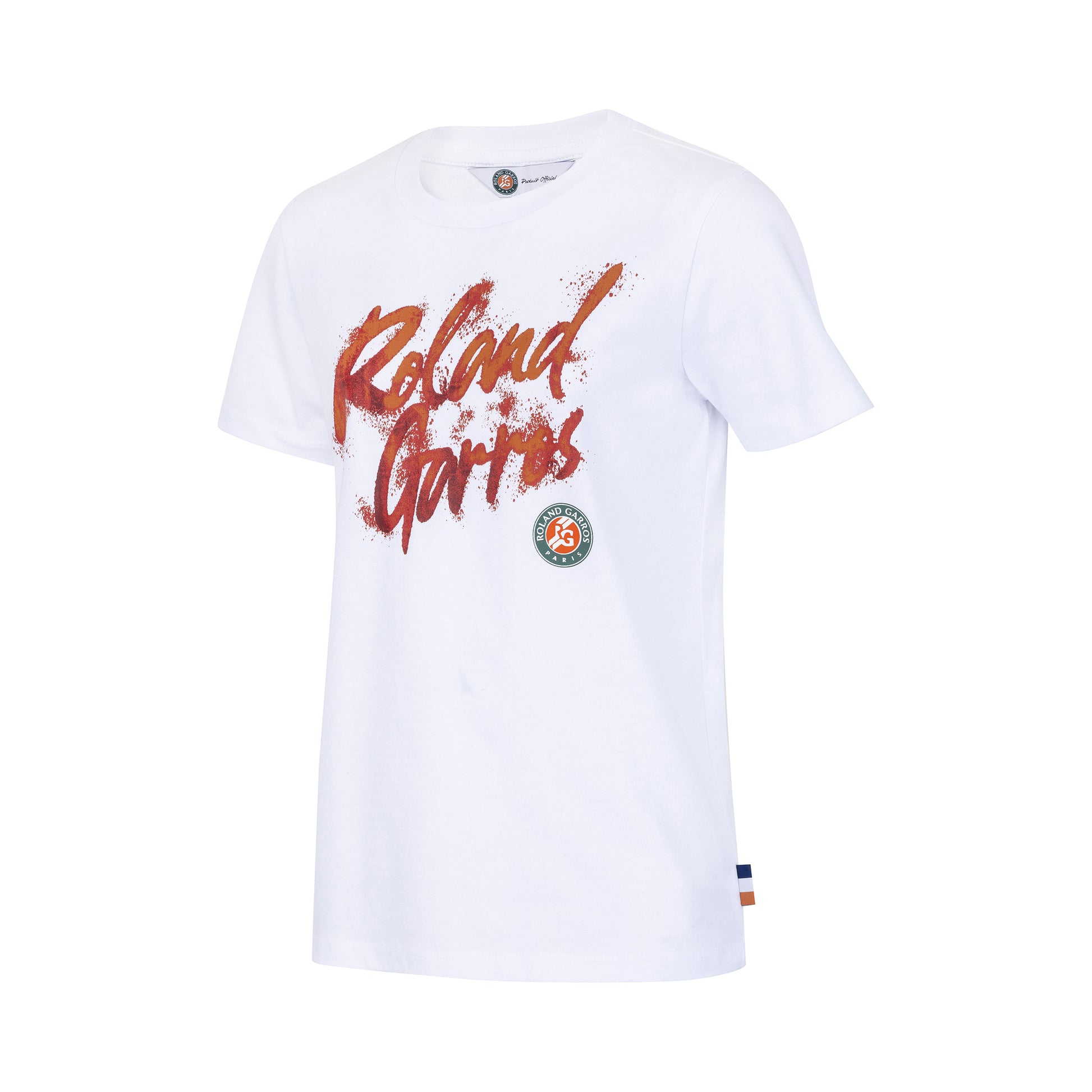 Roland Garros T-shirt Barn-Vit