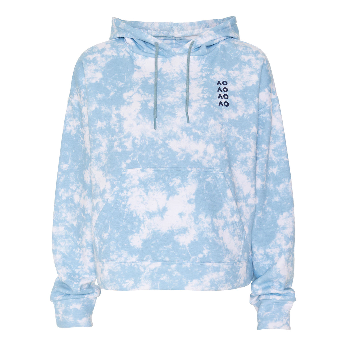 Australian Open AO Tie Dye Huvtröja Damer - ljusblå, vit