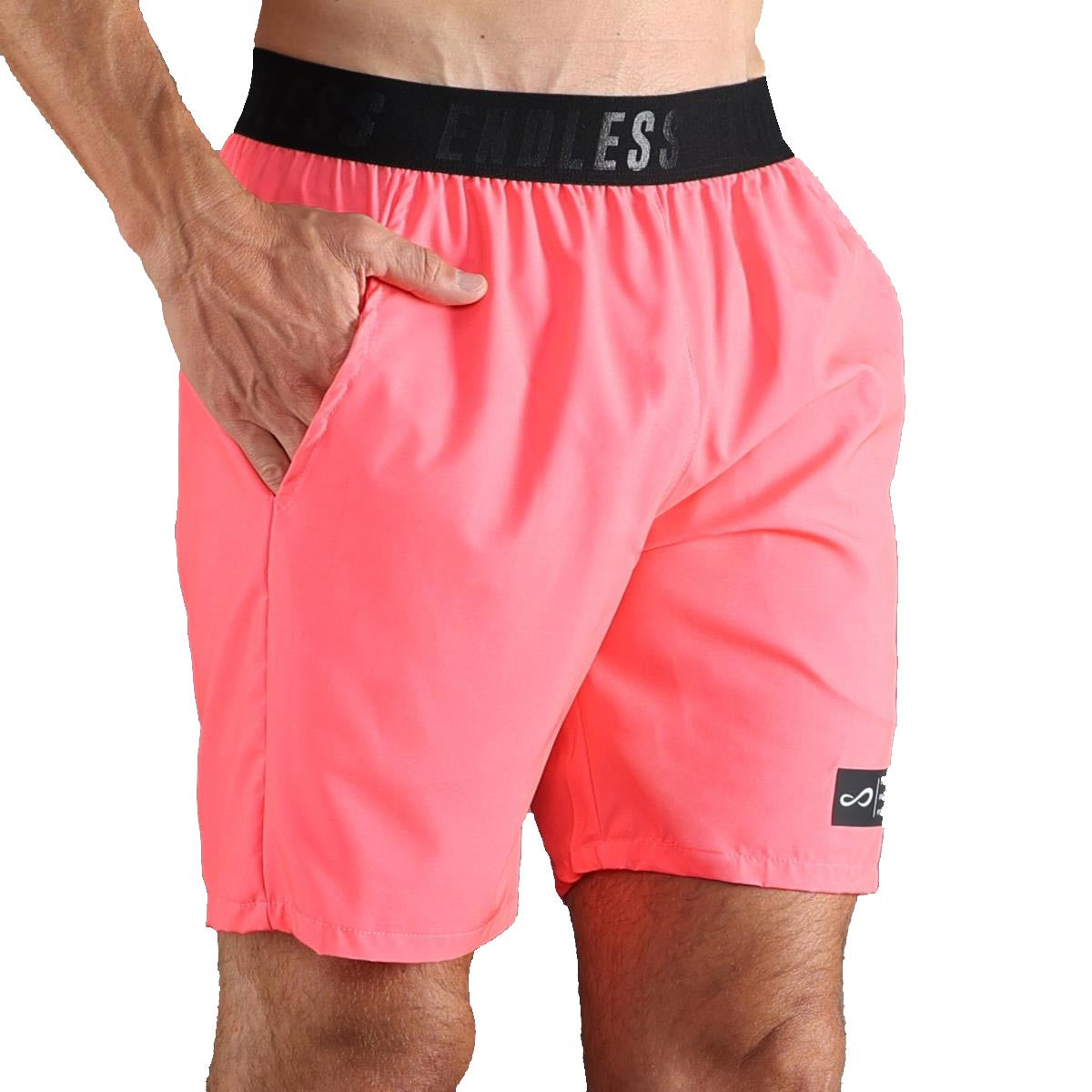 Endless Ace Iconic Shorts Herrar-Neonpink