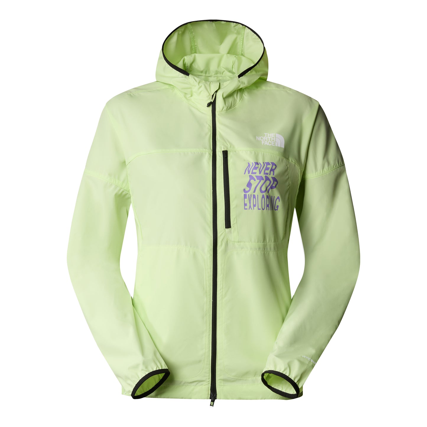 The North Face Higher Run Wind Löparjacka Damer - lime,