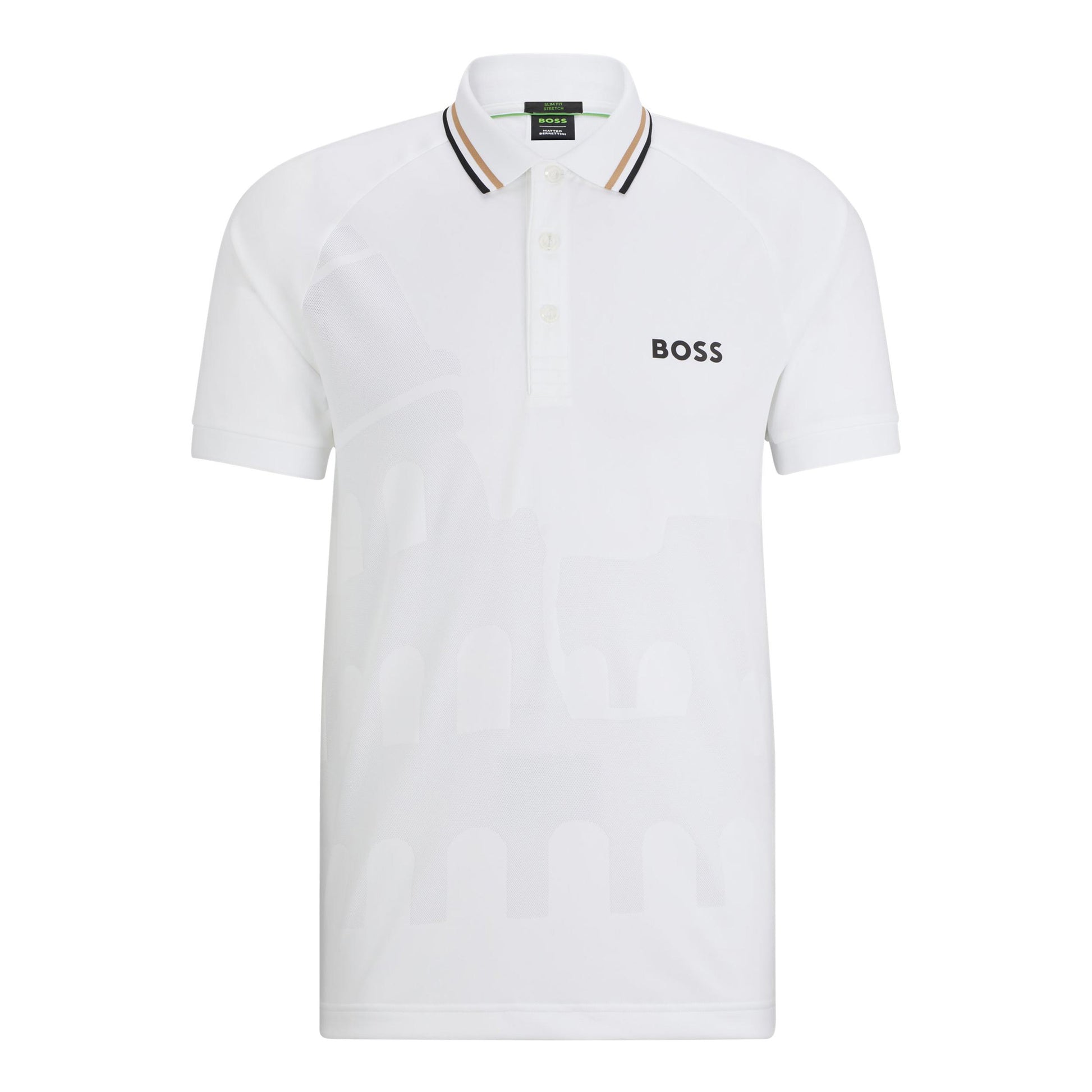 BOSS Patteo MB 14 Polo Herrar-Vit
