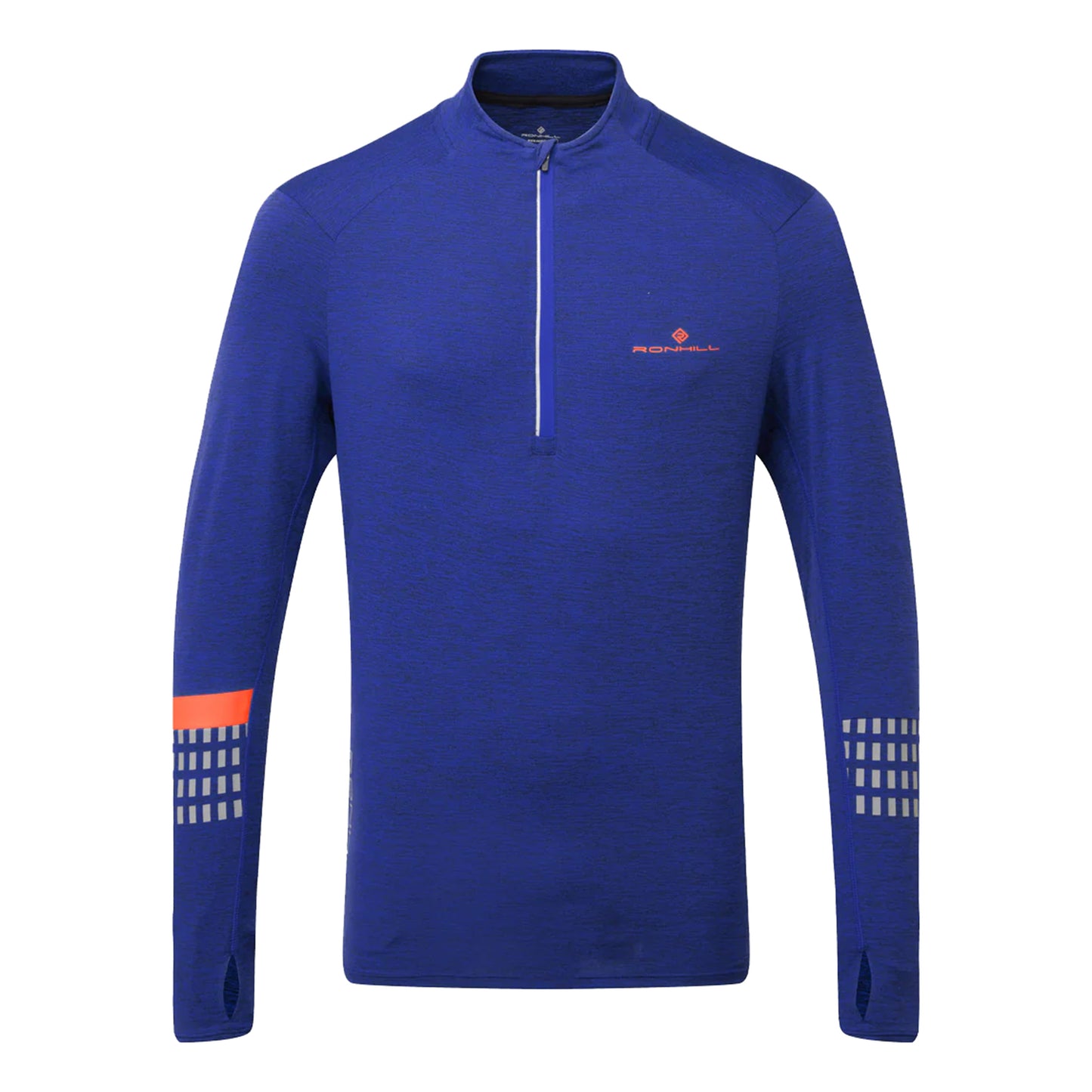 Ronhill Tech Afterhours 1/2 Zip Löpartröja Herrar - blå,