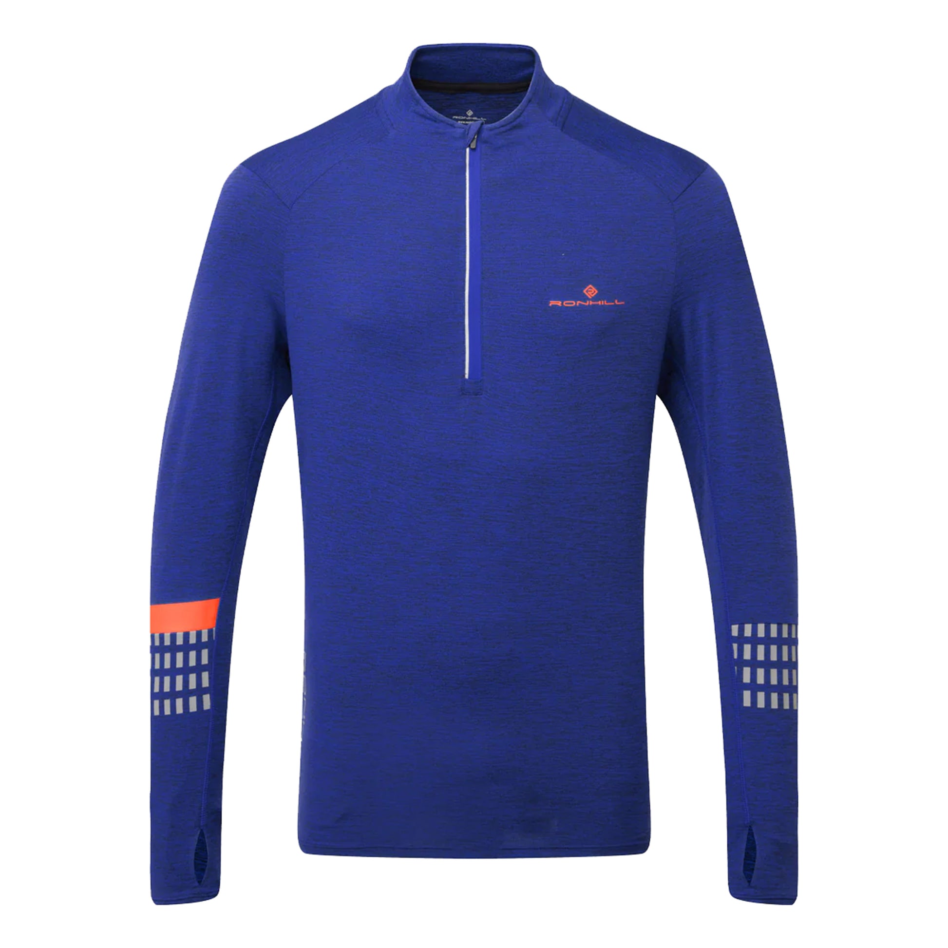 Ronhill Tech Afterhours 1/2 Zip Löpartröja Herrar - blå,