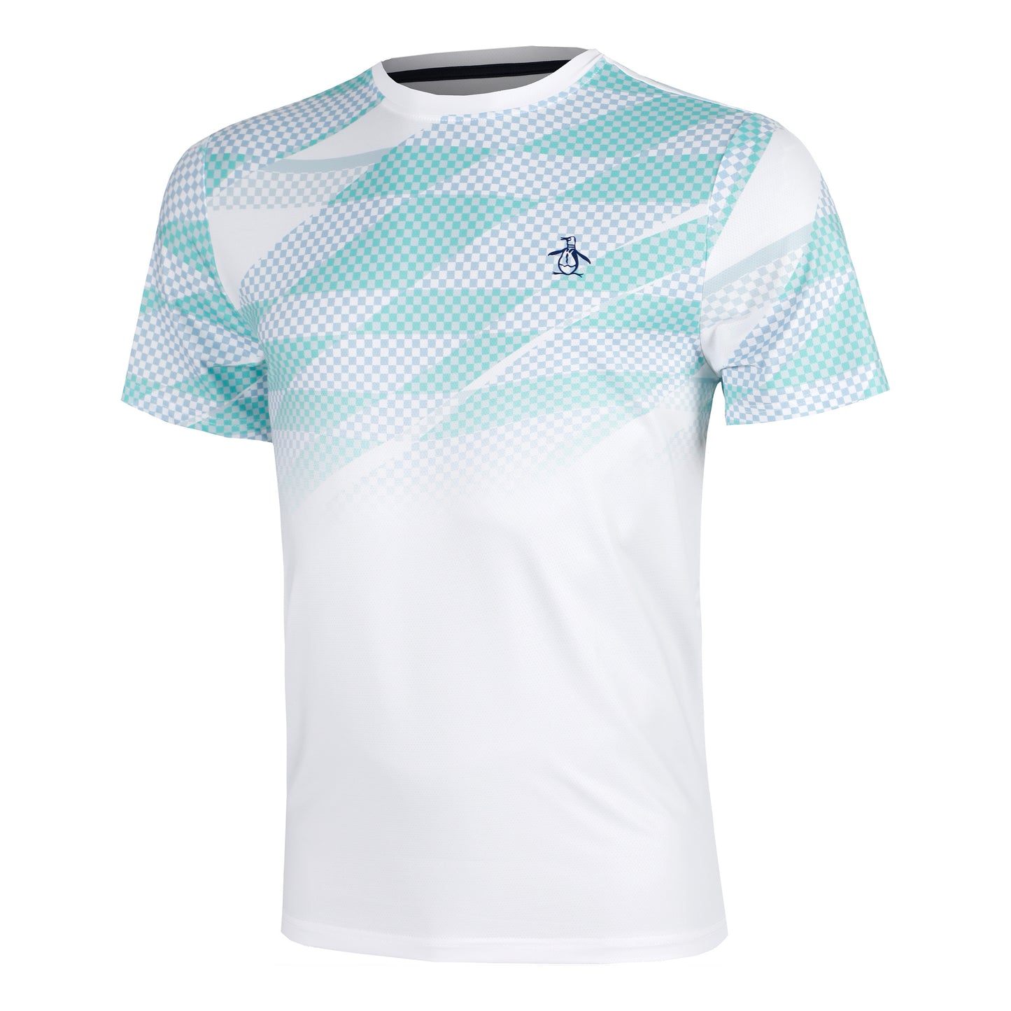 Original Penguin Performance Ombre Tennis Court T-shirt Herrar-Vit
