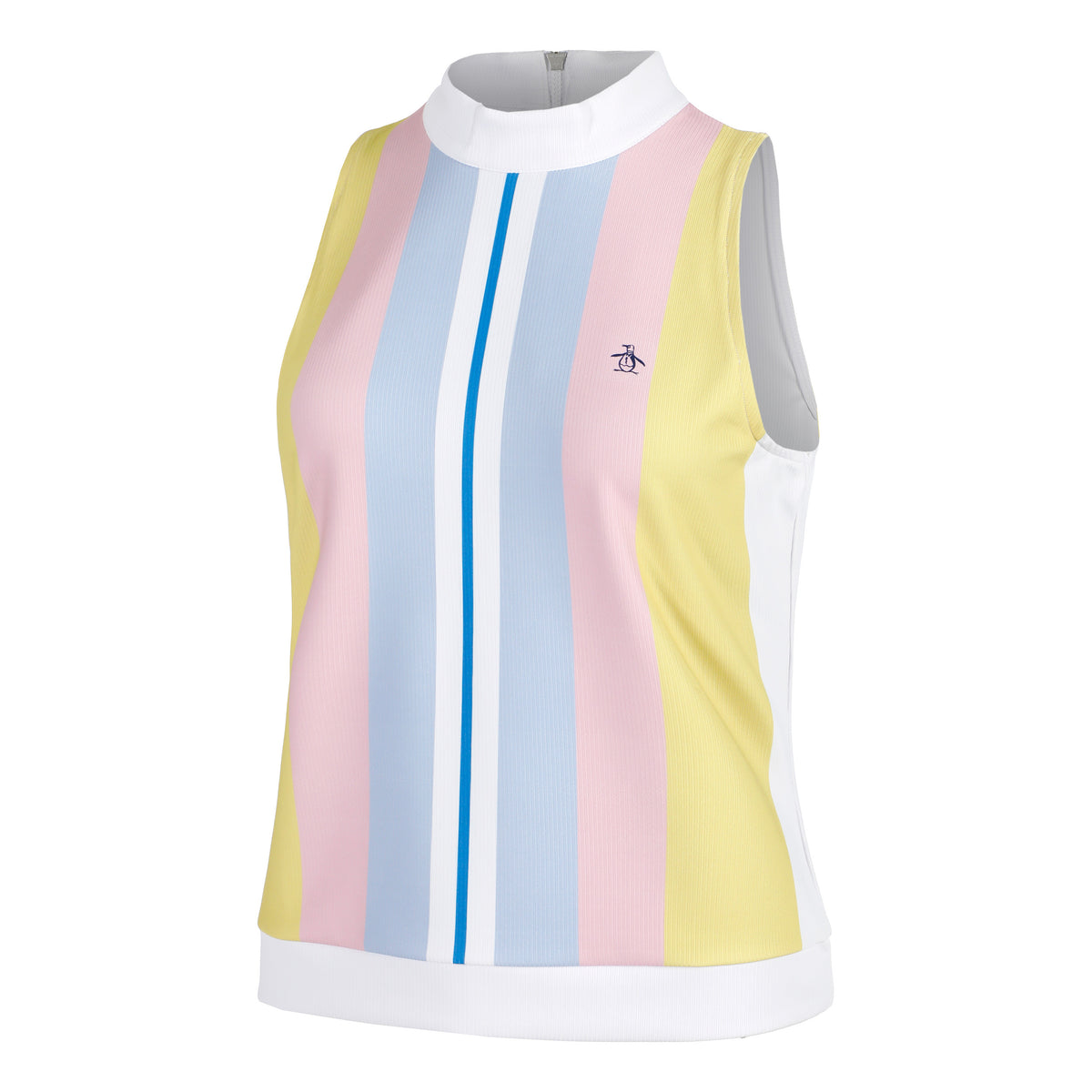 Original Penguin Striped Ribbed Linne Damer-Vit