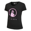 Baseline Logo Glitter T-shirt Damer - svart, rosa