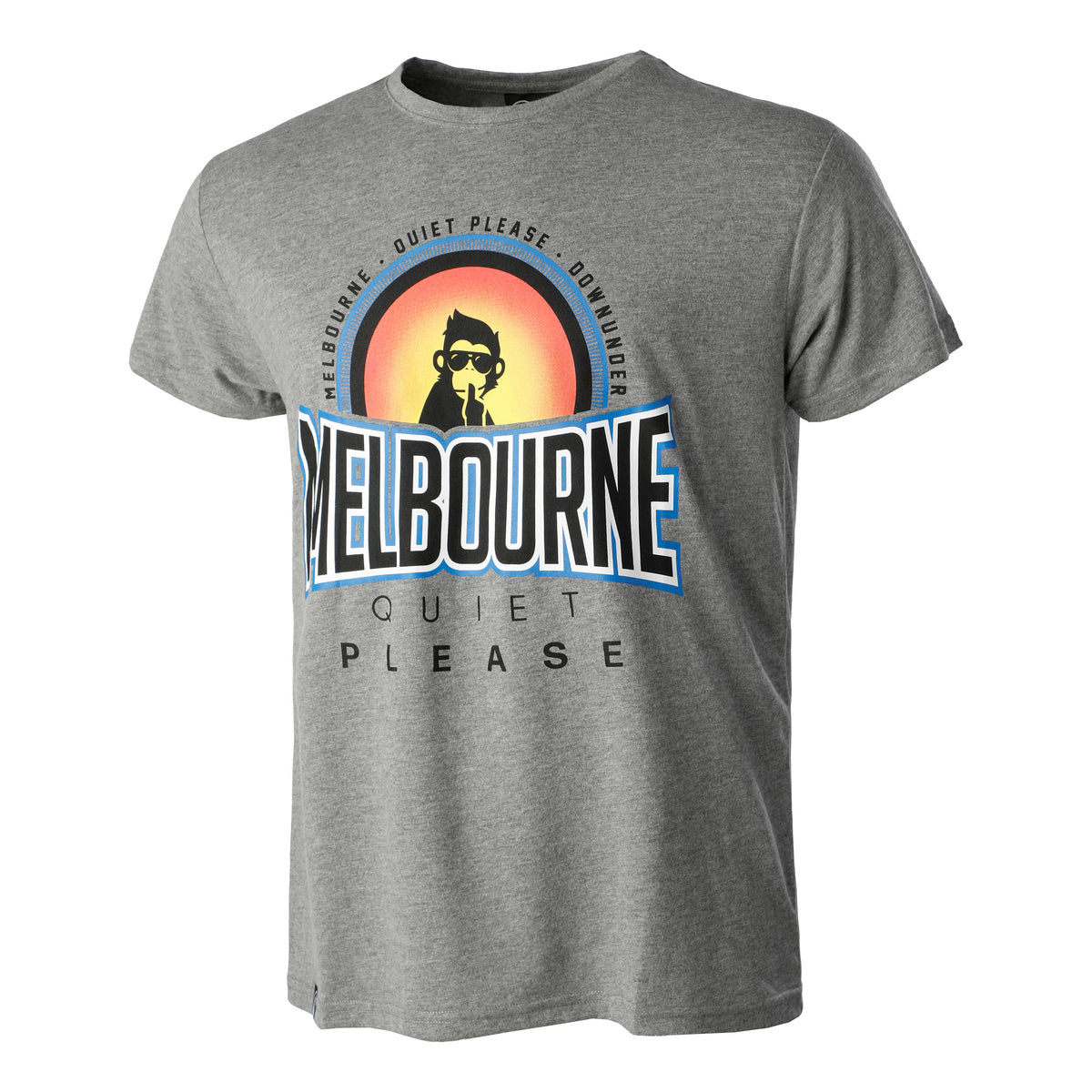 Quiet Please Melbourne Sunrise T-shirt Herrar - grå, flerfärgad