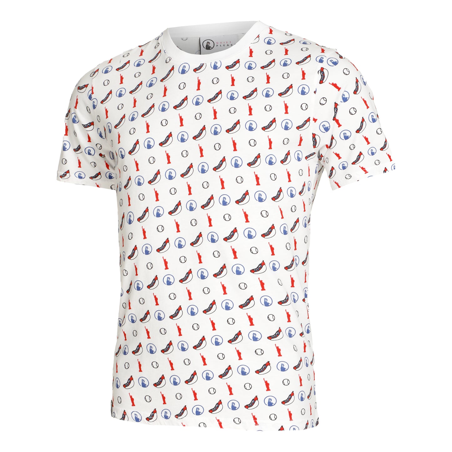 Quiet Please New York Statement T-shirt Herrar - vit, flerfärgad