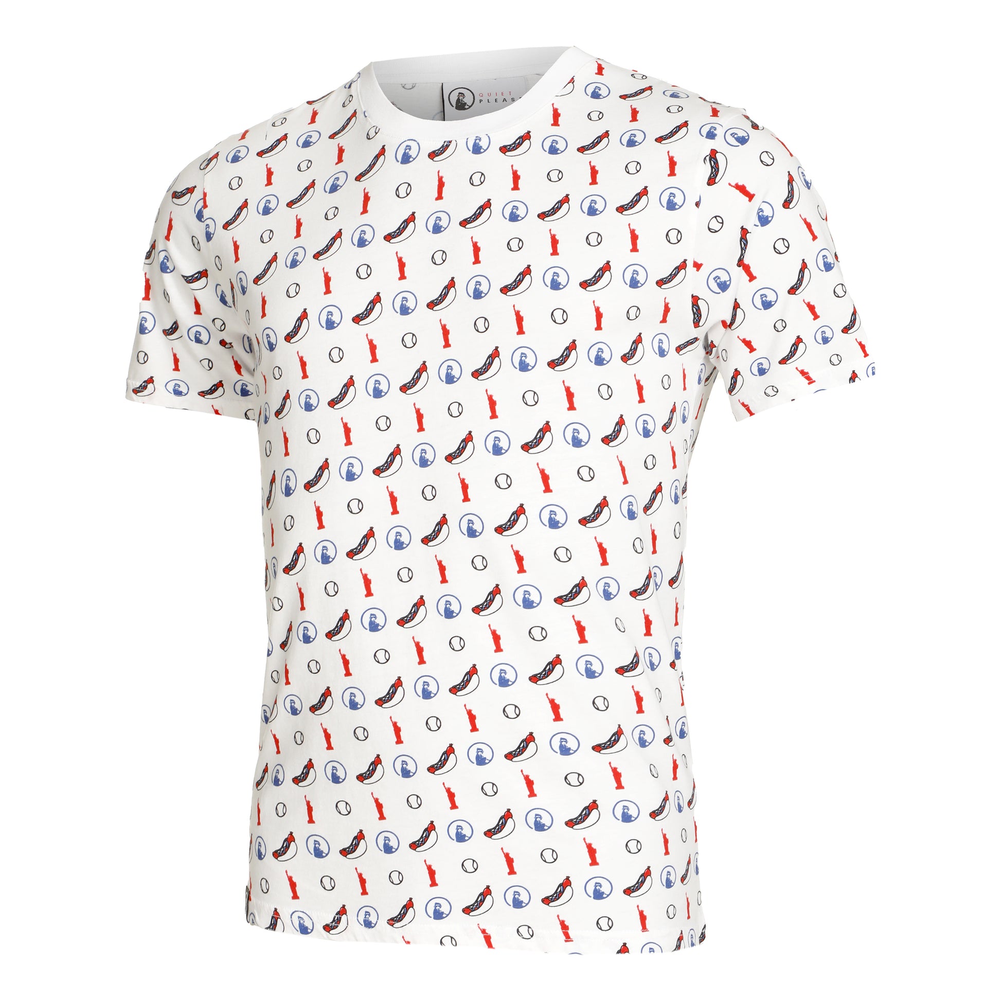 Quiet Please New York Statement T-shirt Herrar - vit, flerfärgad