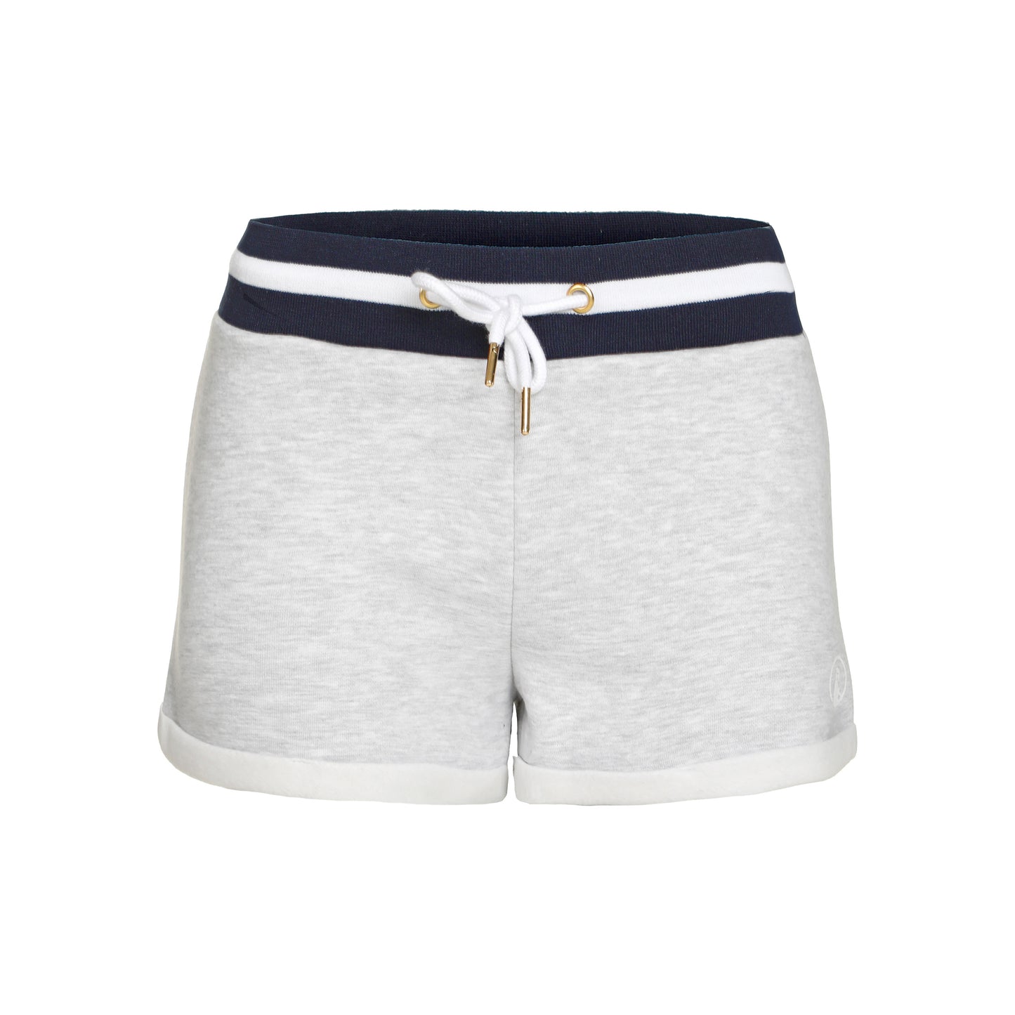 Quiet Please Basic Shorts Damer-Ljusgrå,Mörkblå
