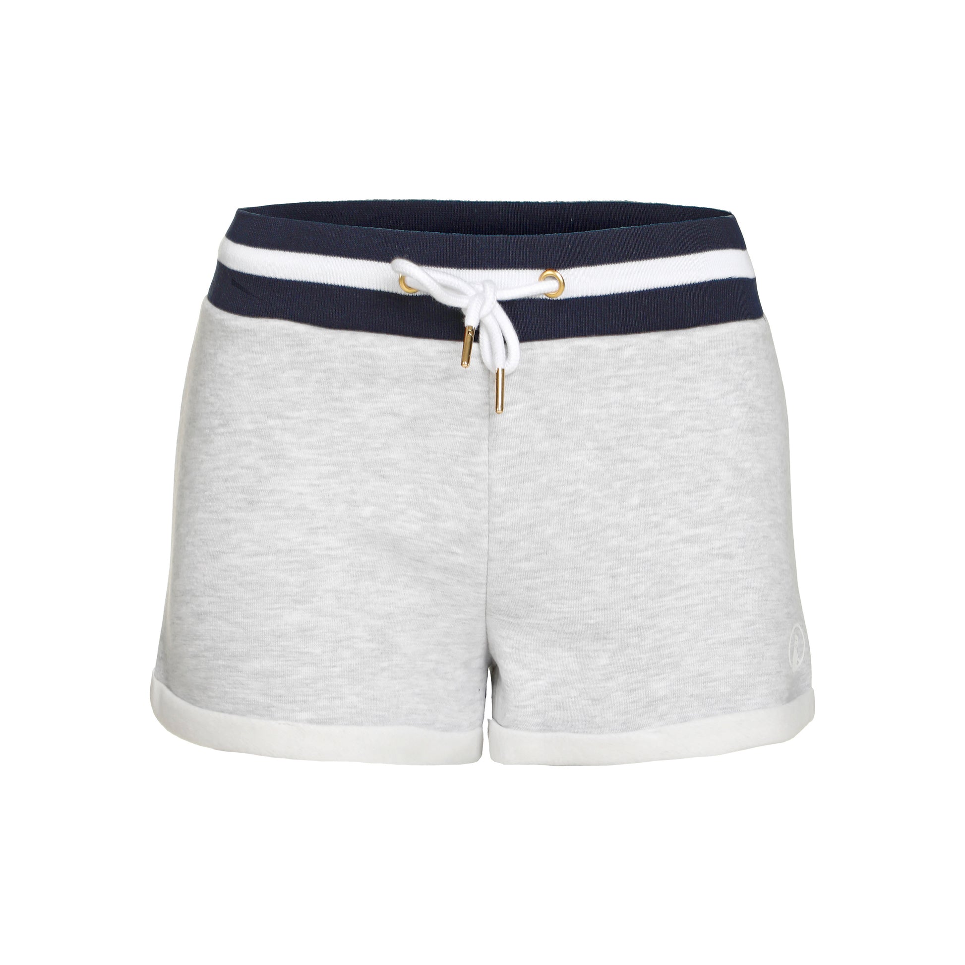 Quiet Please Basic Shorts Damer-Ljusgrå,Mörkblå
