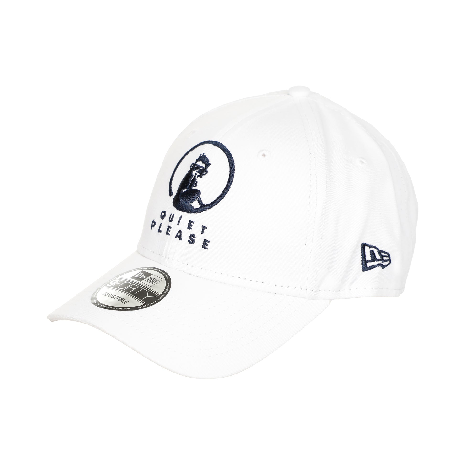 Quiet Please New Era Core 9Forty Keps Unisex - vit, mörkblå