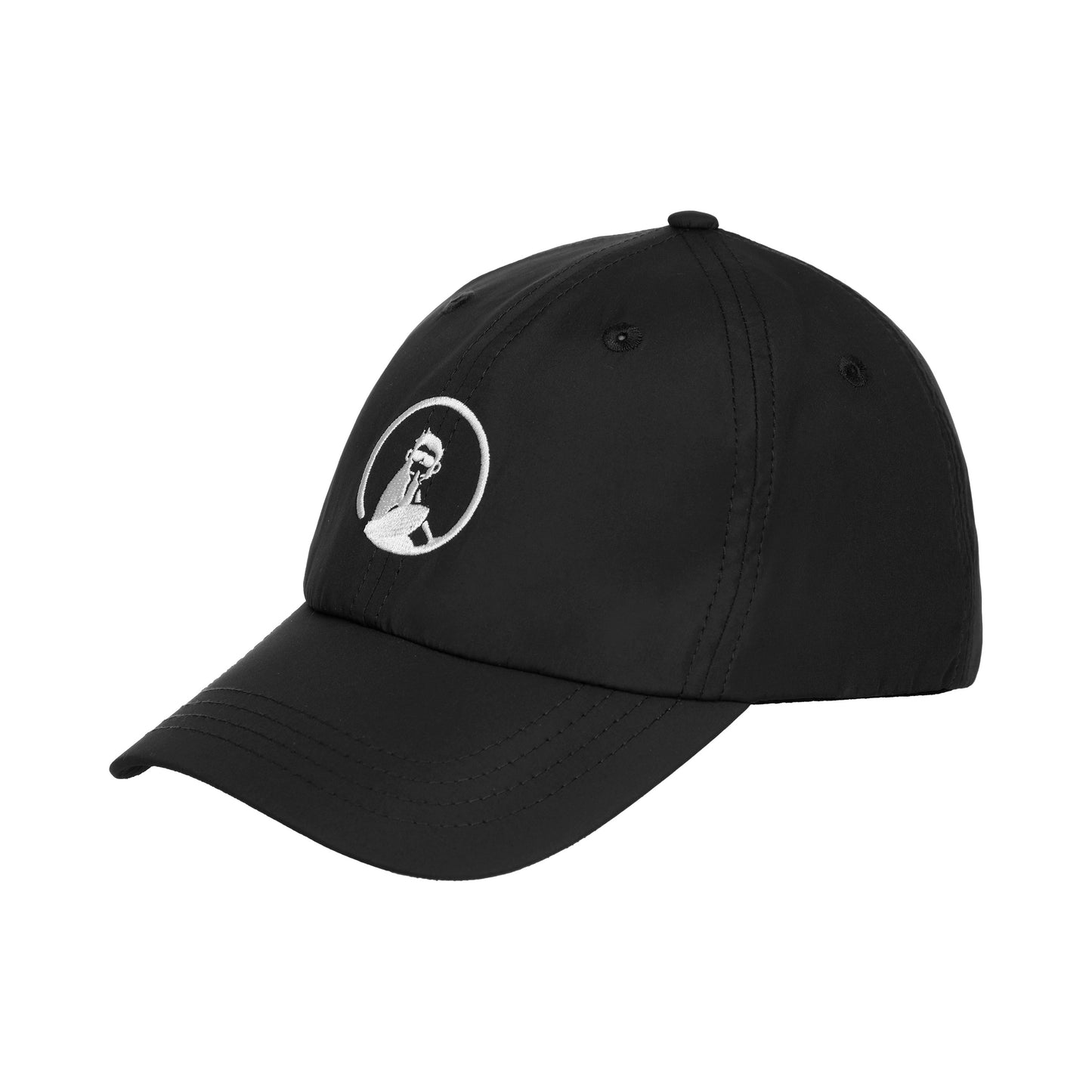 Quiet Please Court Cap Keps-Svart,Vit