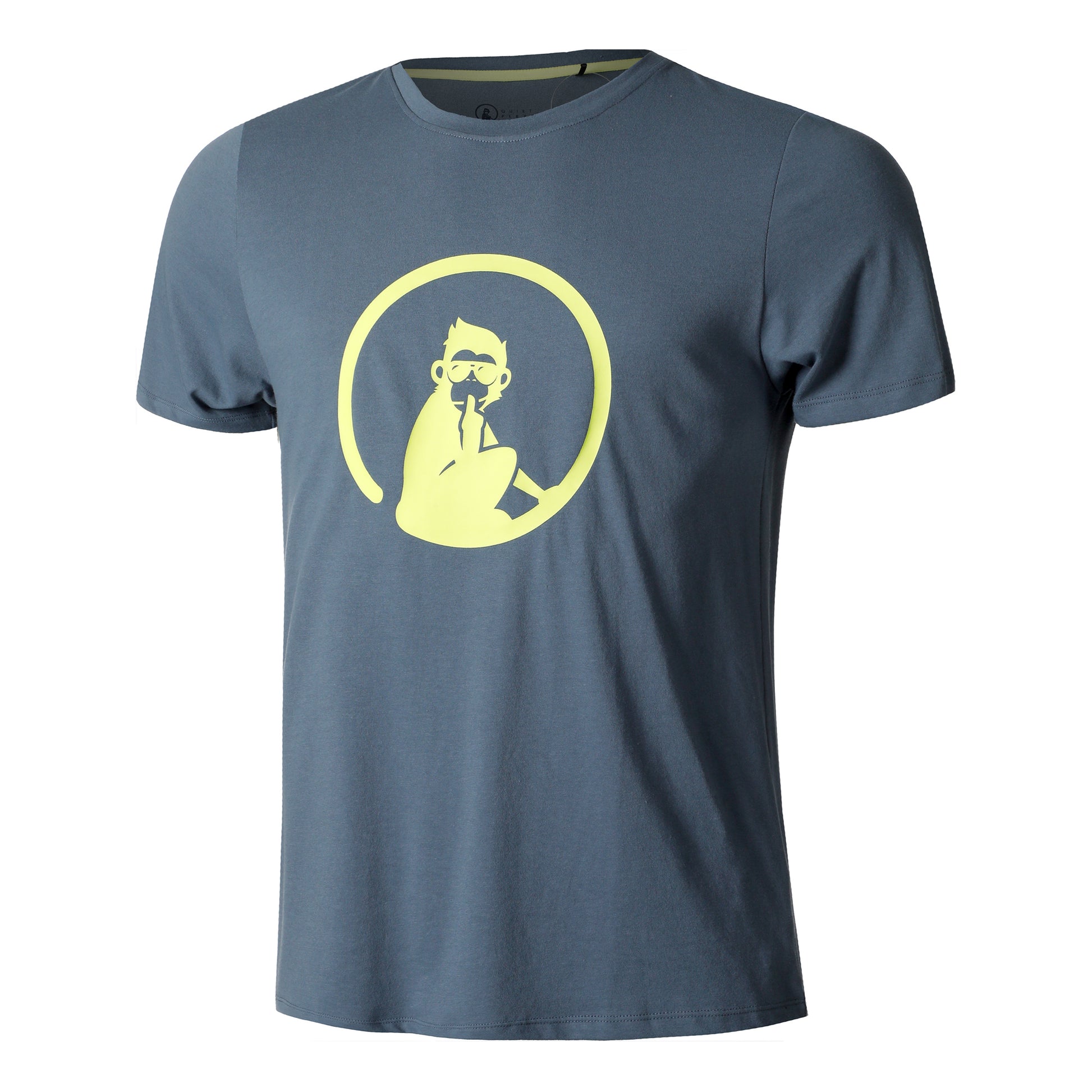 Quiet Please Trainings T-shirt Herrar - blå,