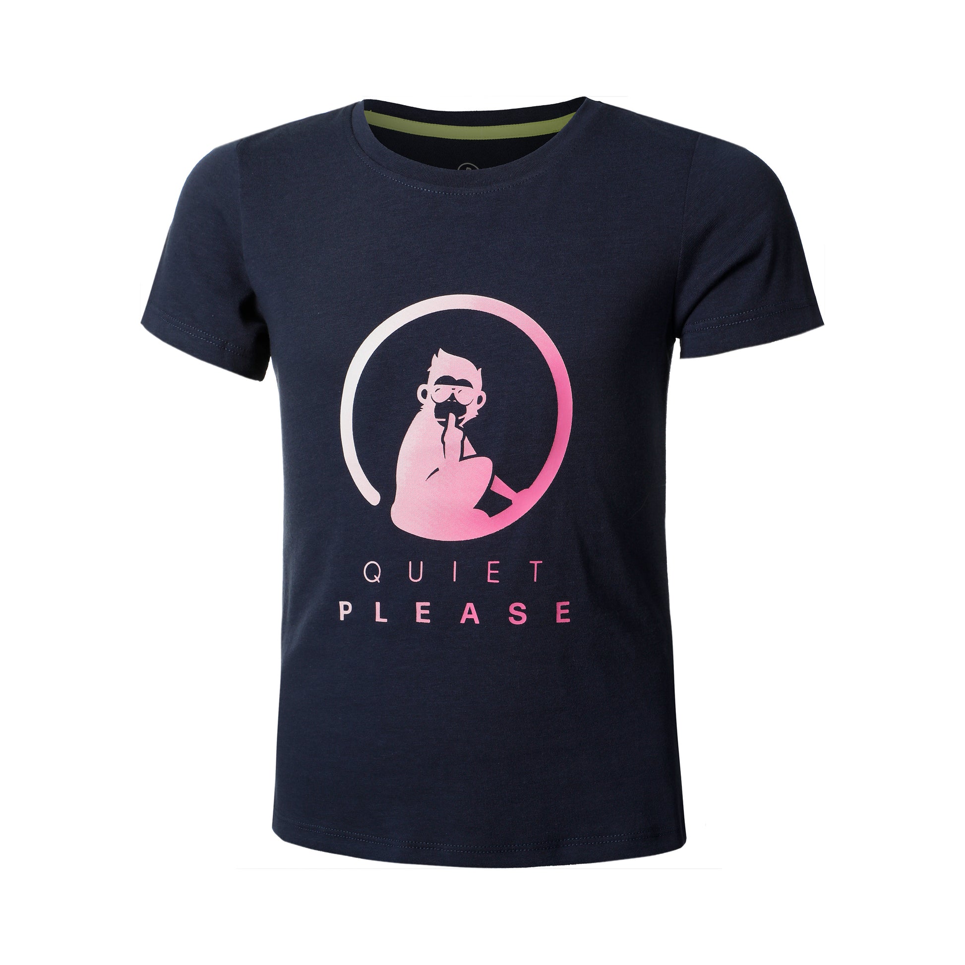 Quiet Please Logo T-shirt Flickor-Mörkblå