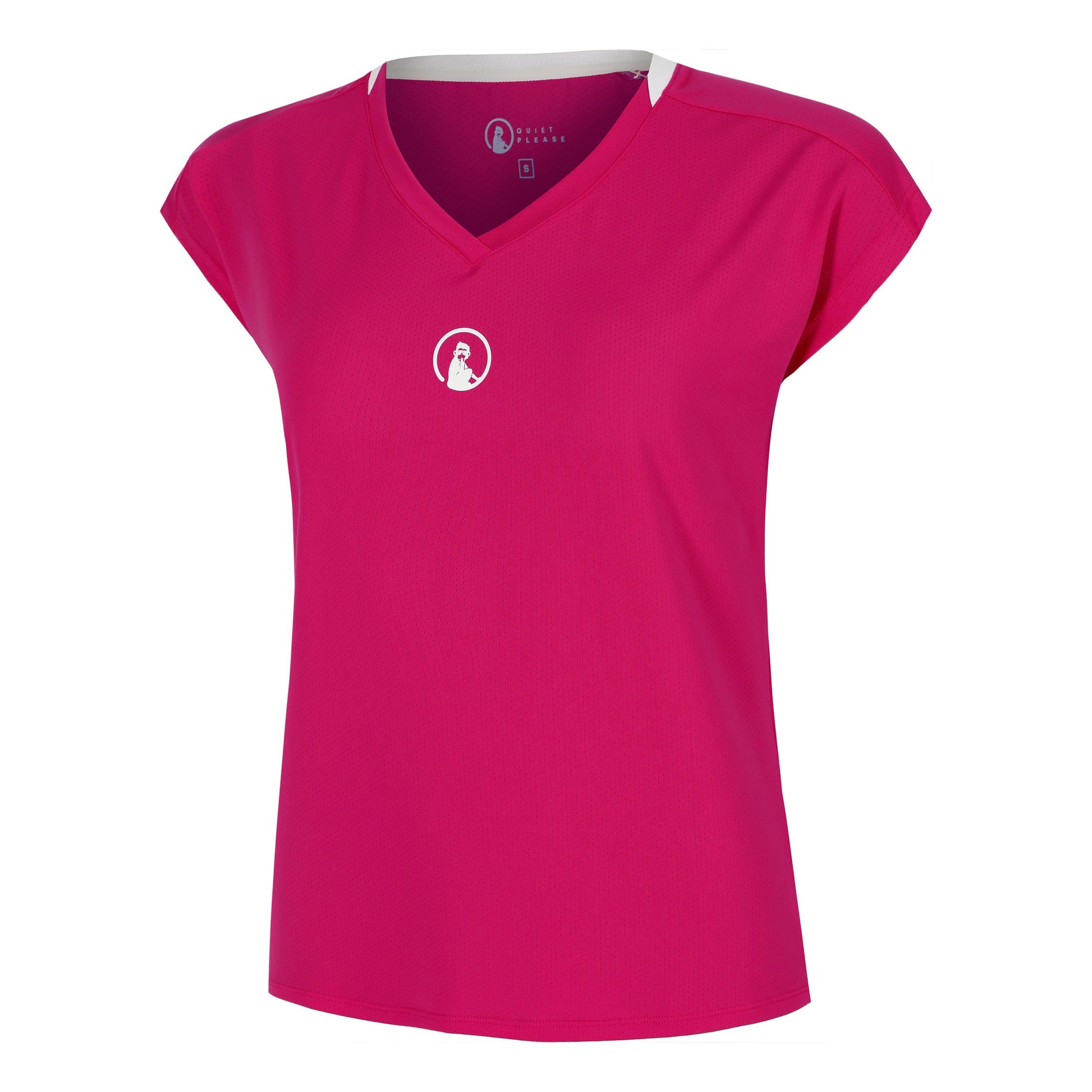 Quiet Please Create Volley T-shirt Damer-Pink,Vit