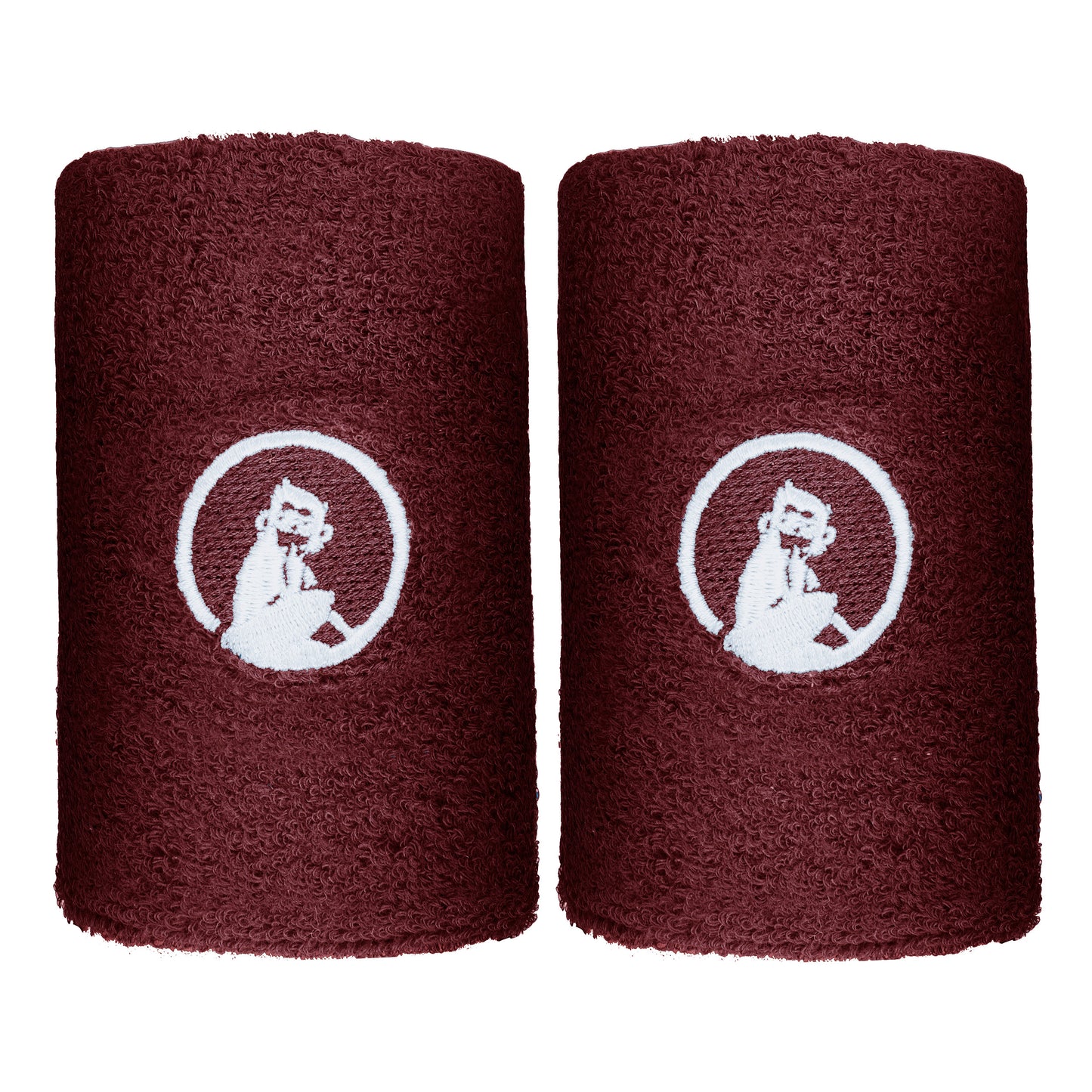 Quiet Please Svettband 2-pack lång - rött vin
