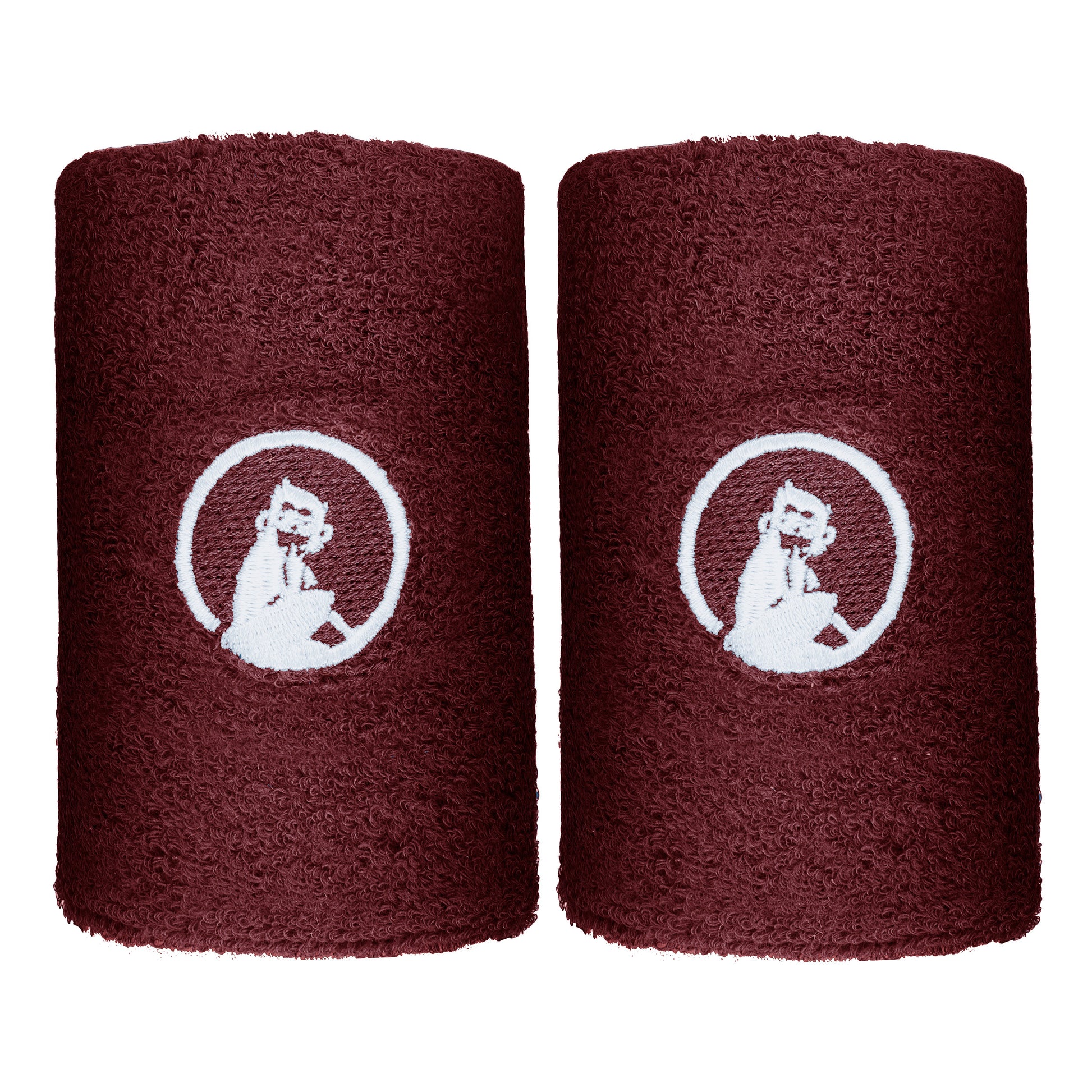 Quiet Please Svettband 2-pack lång - rött vin