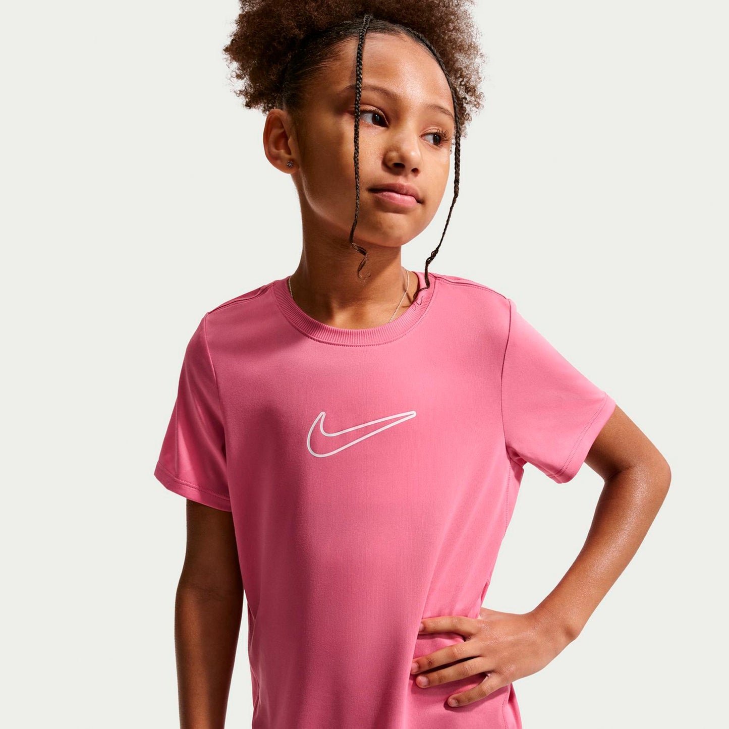 Nike Dri-FIT One T-shirt Barn - rosa, bär