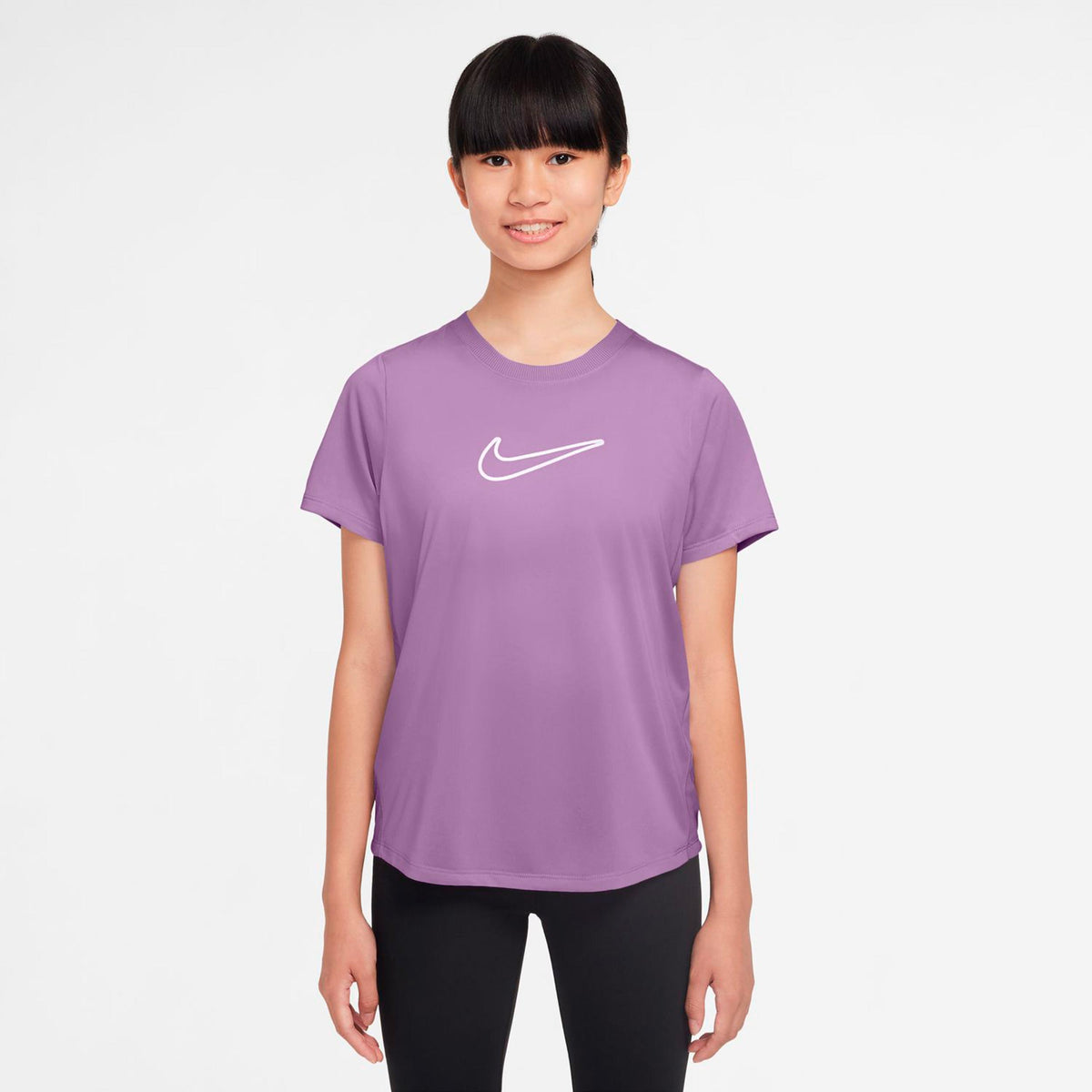 Nike Dri-FIT One T-shirt Barn - lila