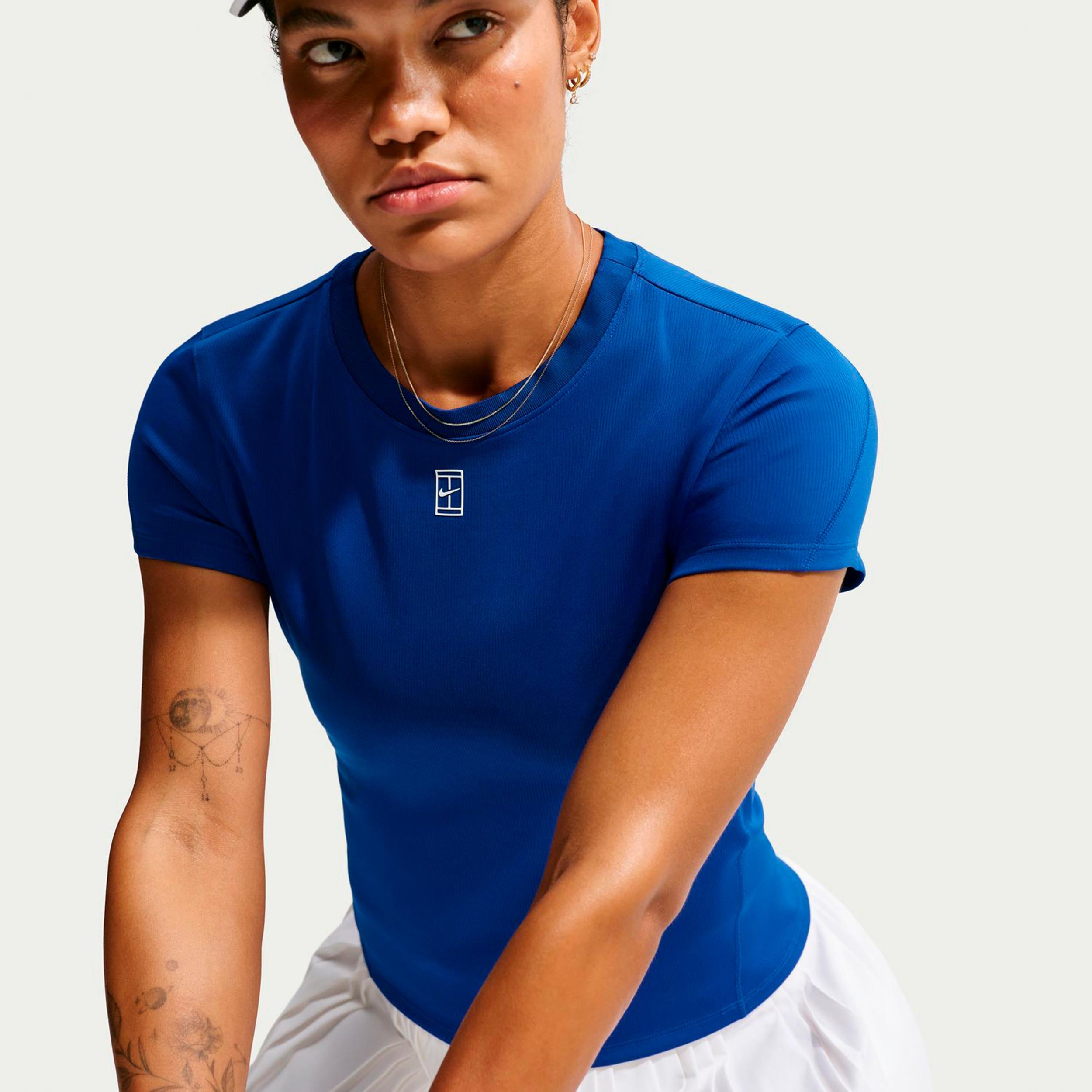 Nike Court Dri-FIT Advantage T-shirt Damer - blå