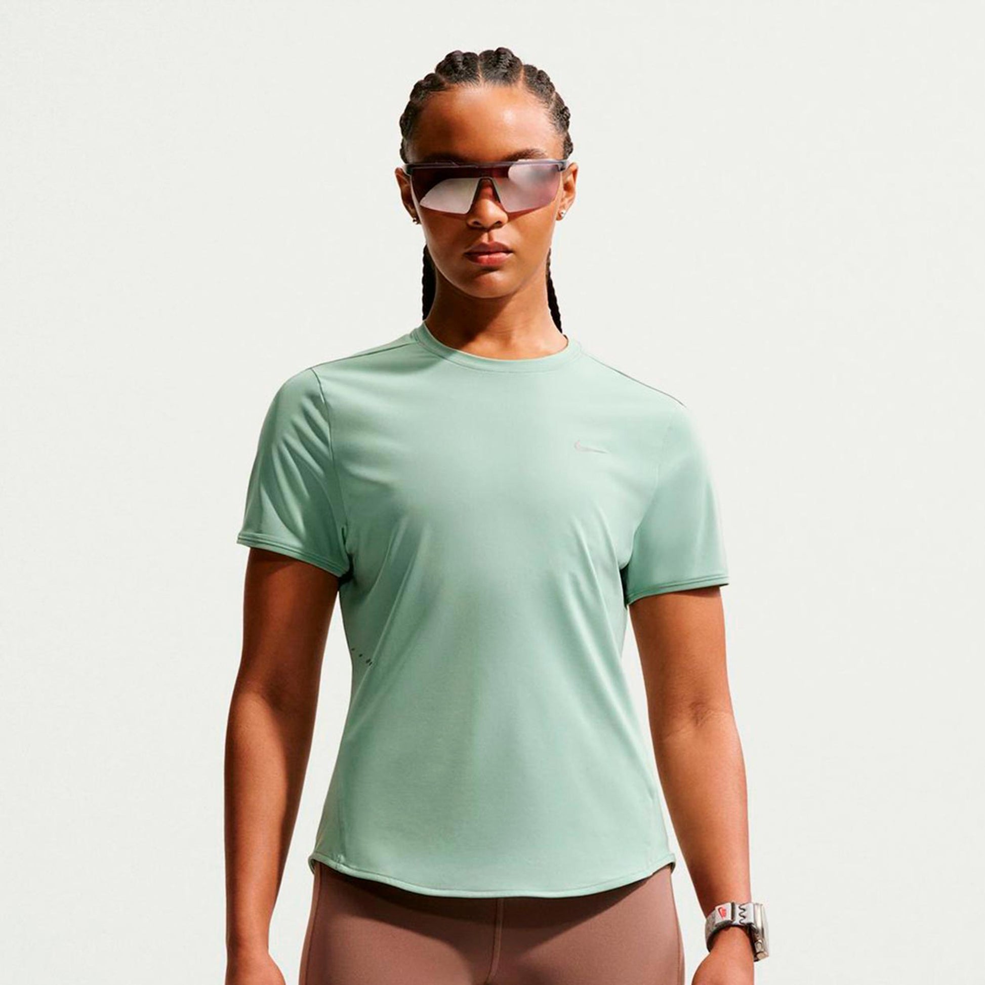 Nike Swift Löpartröja Damer - ljusgrön, silver