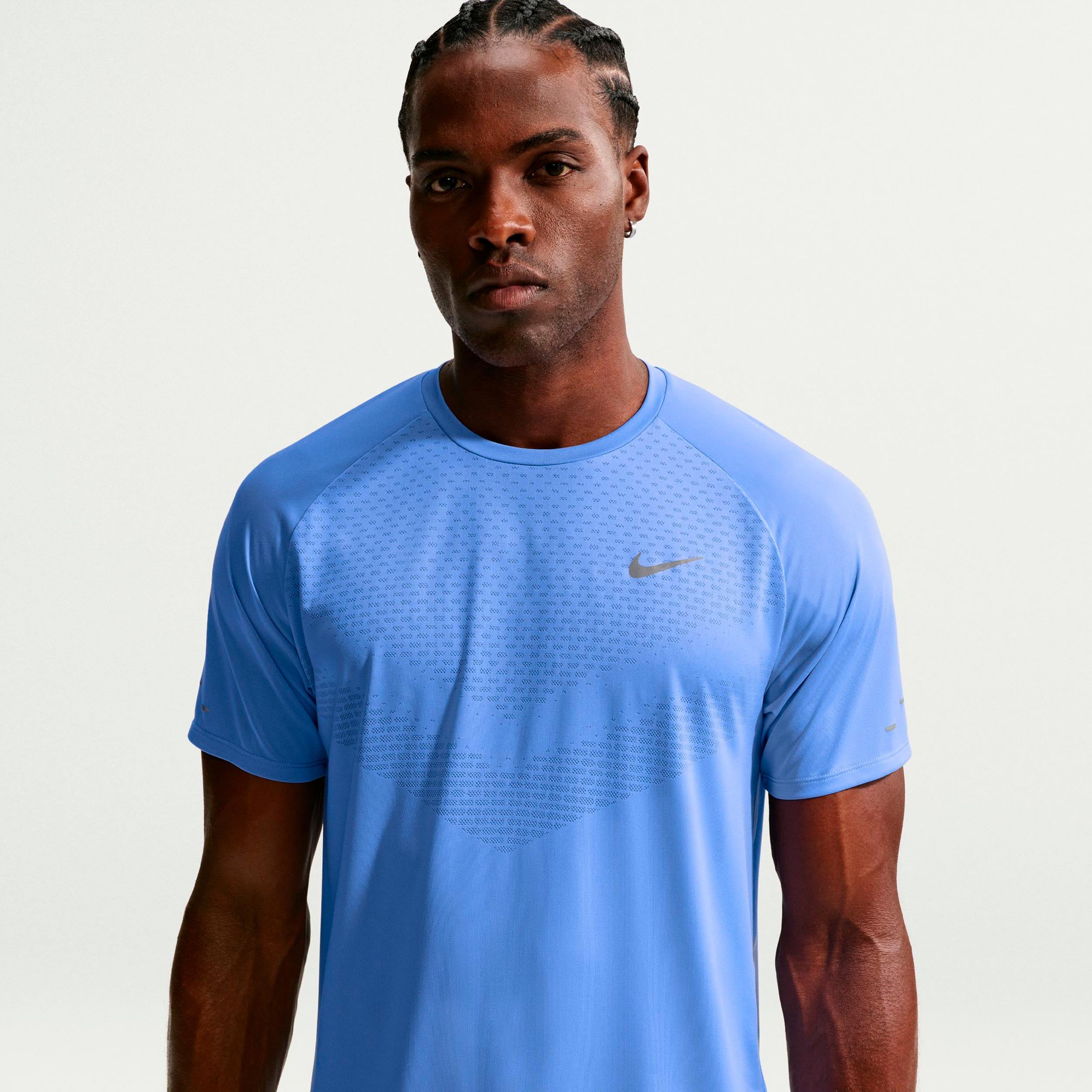 Nike Stride Löpartröja Herrar - blå, silver