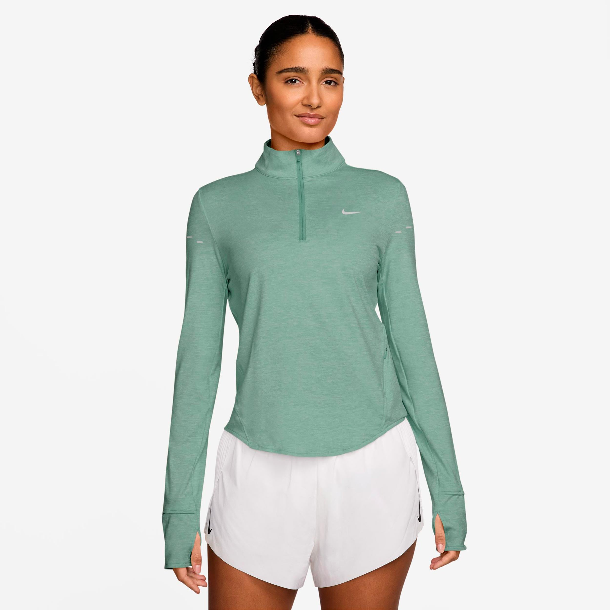 Nike Swift Löpartröja Damer - ljusgrön, silver