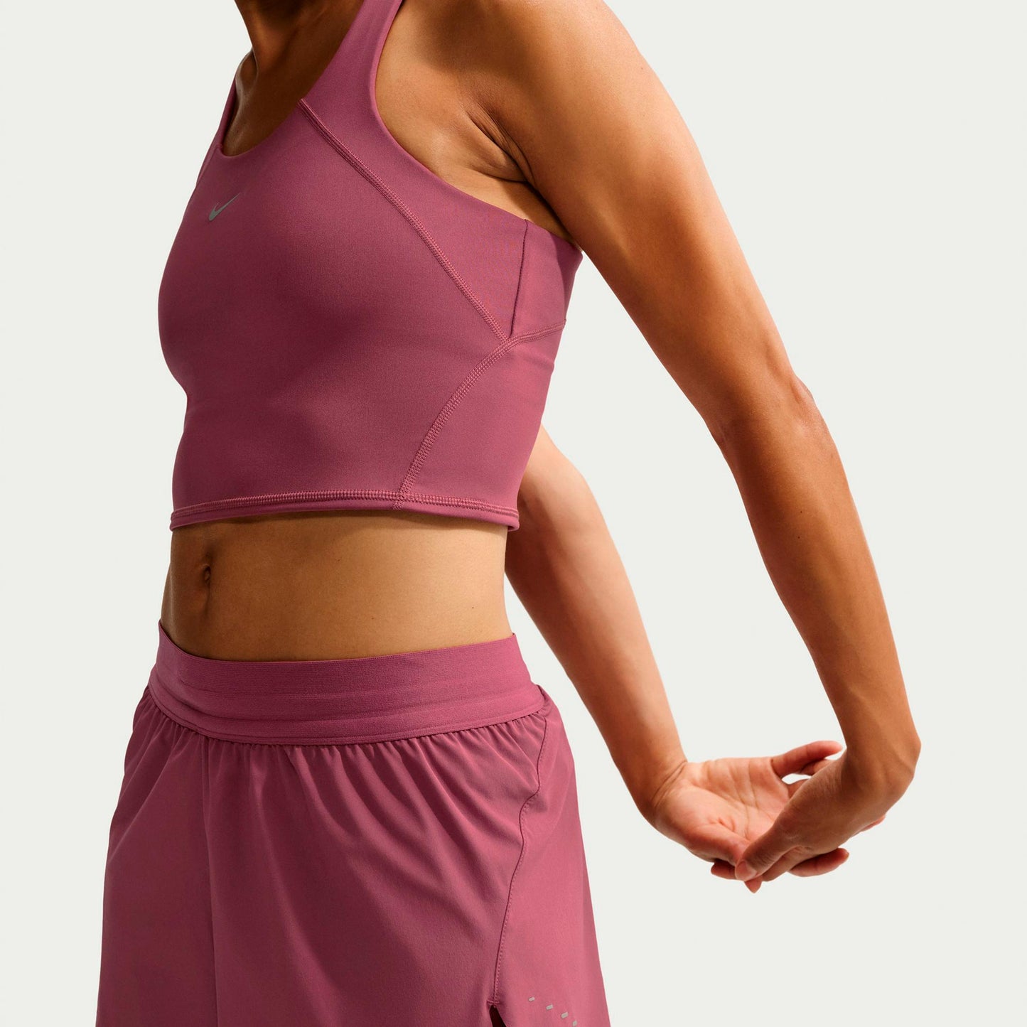 Nike Swift 2in1  Löparshorts Damer - mauve, silver