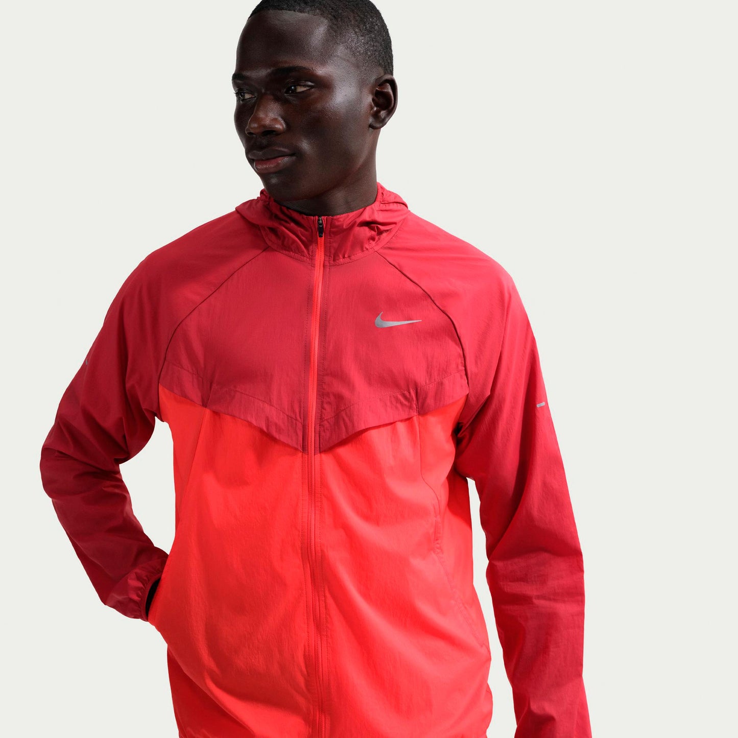 Nike Stride Löparjacka Herrar - röd, ljusröd