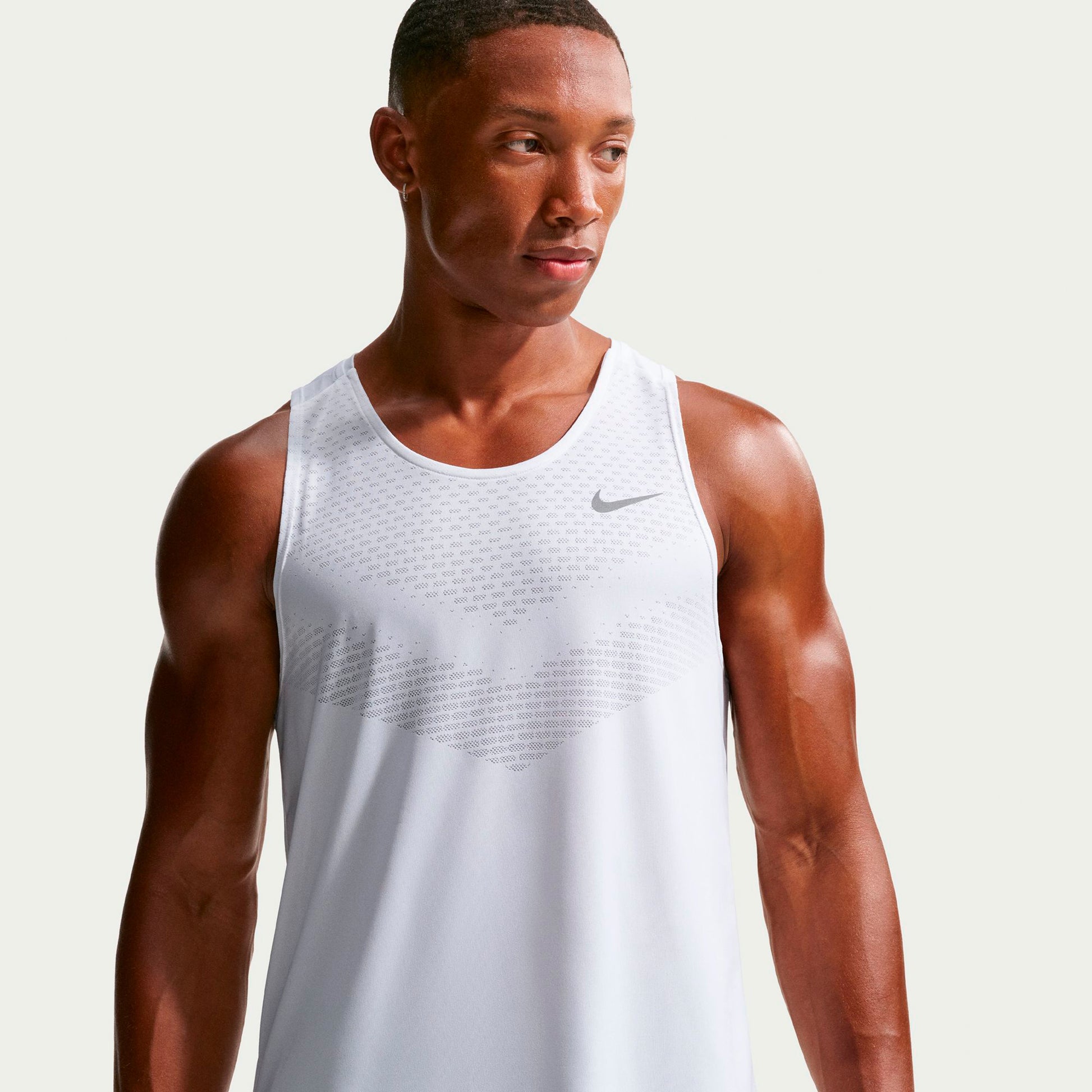 Nike Stride Löpartröja Herrar - vit, silver