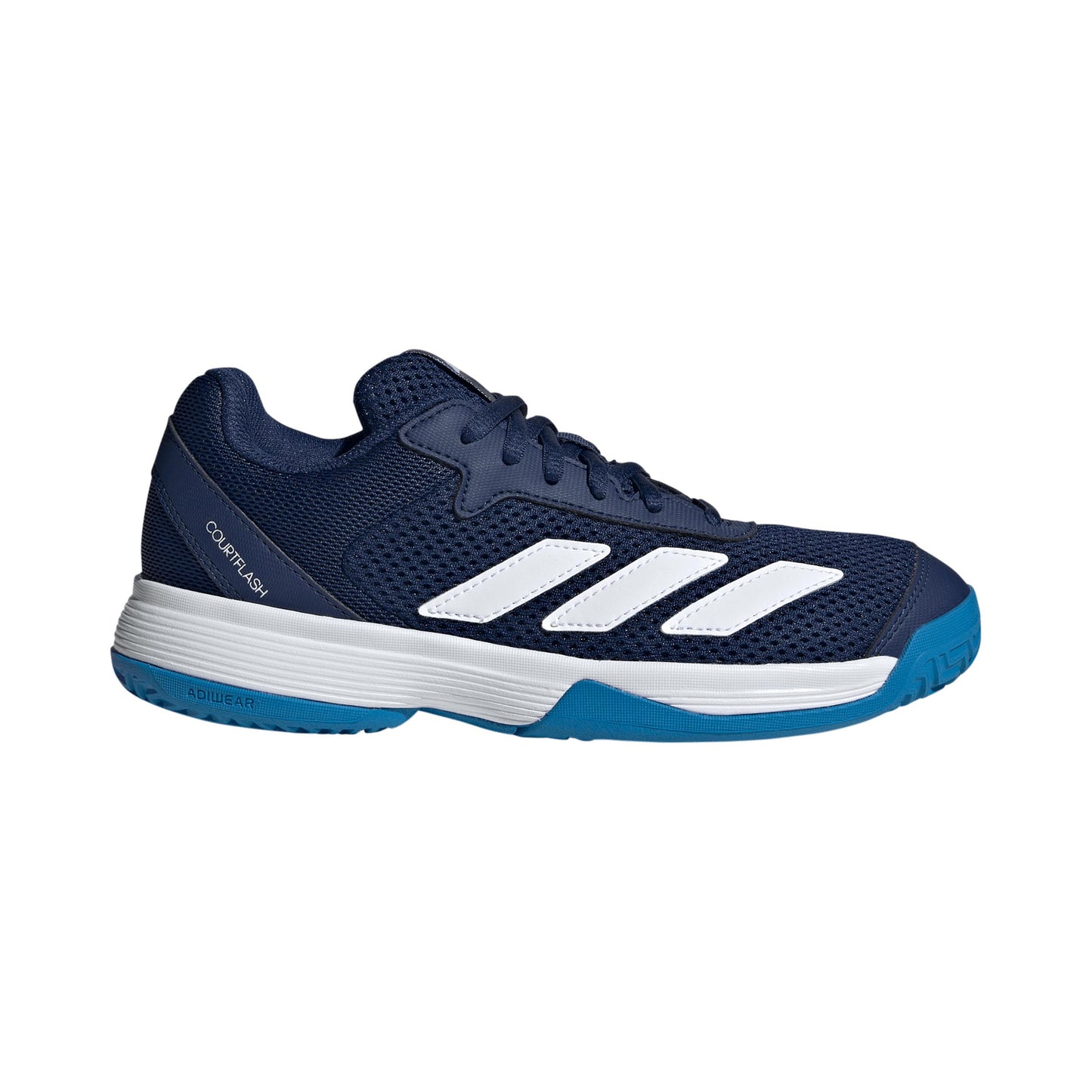 adidas Courtflash Allroundsko Barn - mörkblå, turkos