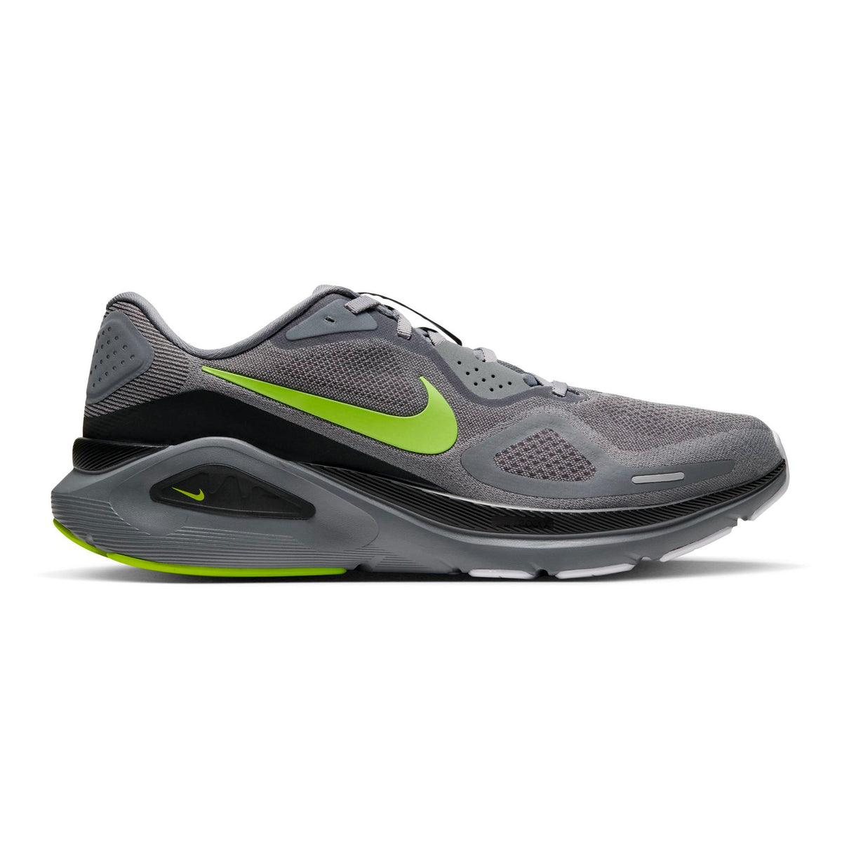 Nike Structure 26 Stabilitetssko Herrar - grå, citrongul