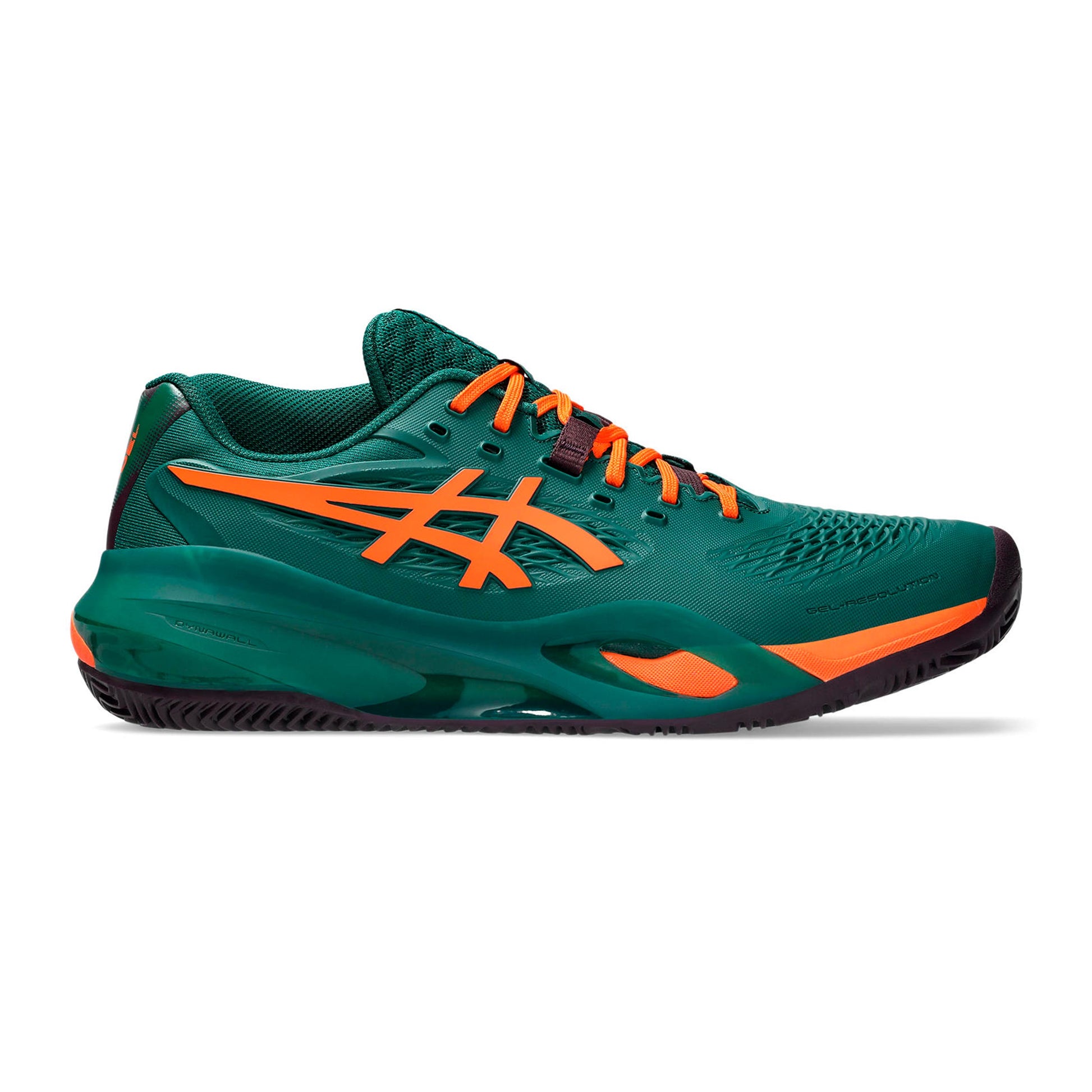 ASICS Gel-Resolution X Padelsko Herrar - mörkgrön, neonorange