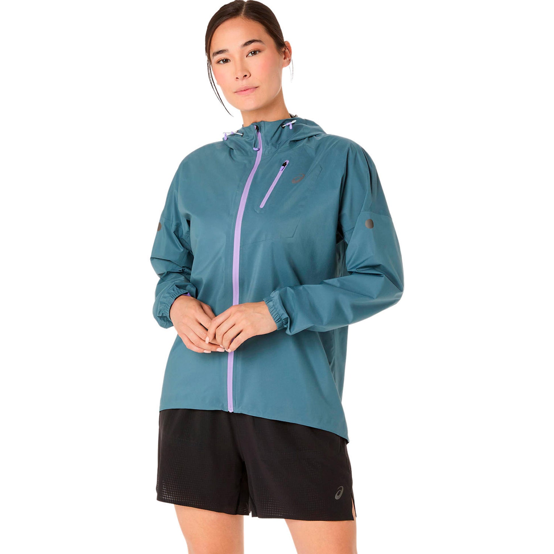 ASICS Fujitrail Elite Waterproof Löparjacka Damer-grå