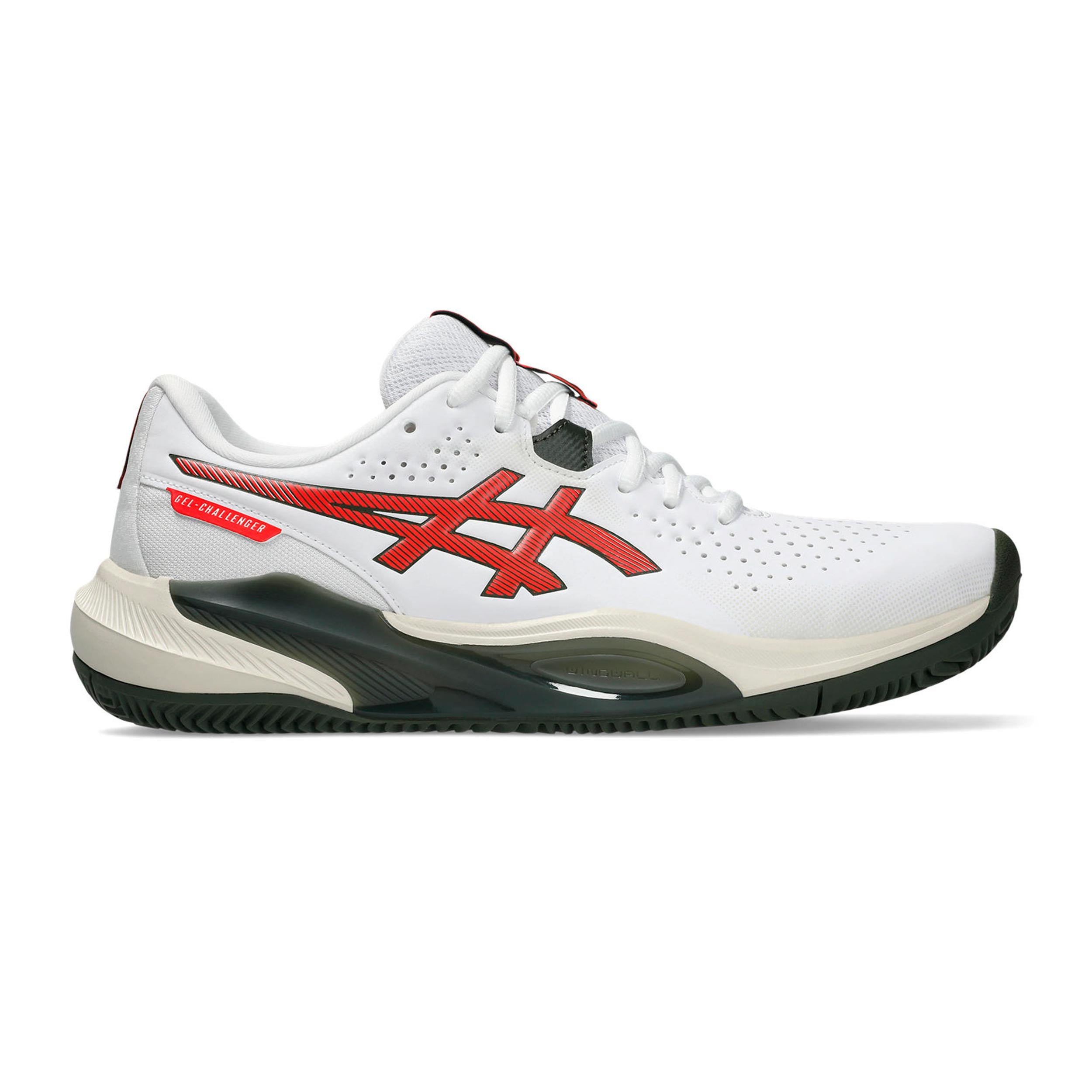 ASICS Gel-Challenger 15 Sko för grus Herrar - vit, röd