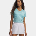 Tech Twist T-shirt Damer-blå, vit