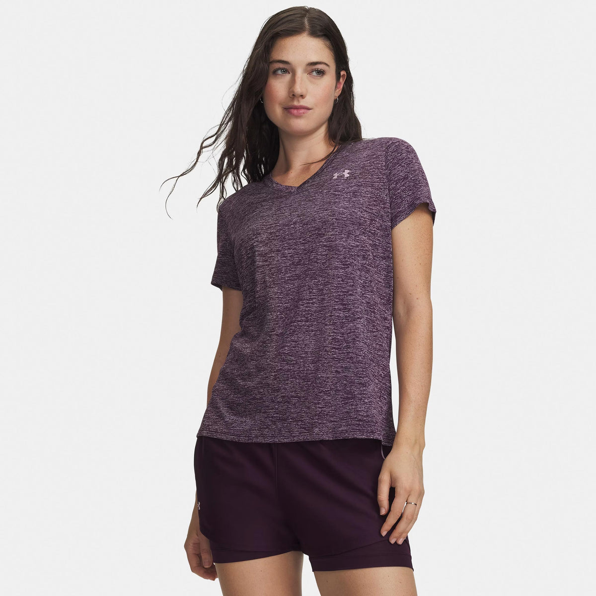 Under Armour Tech Twist T-shirt Damer - lila, gammal rosa