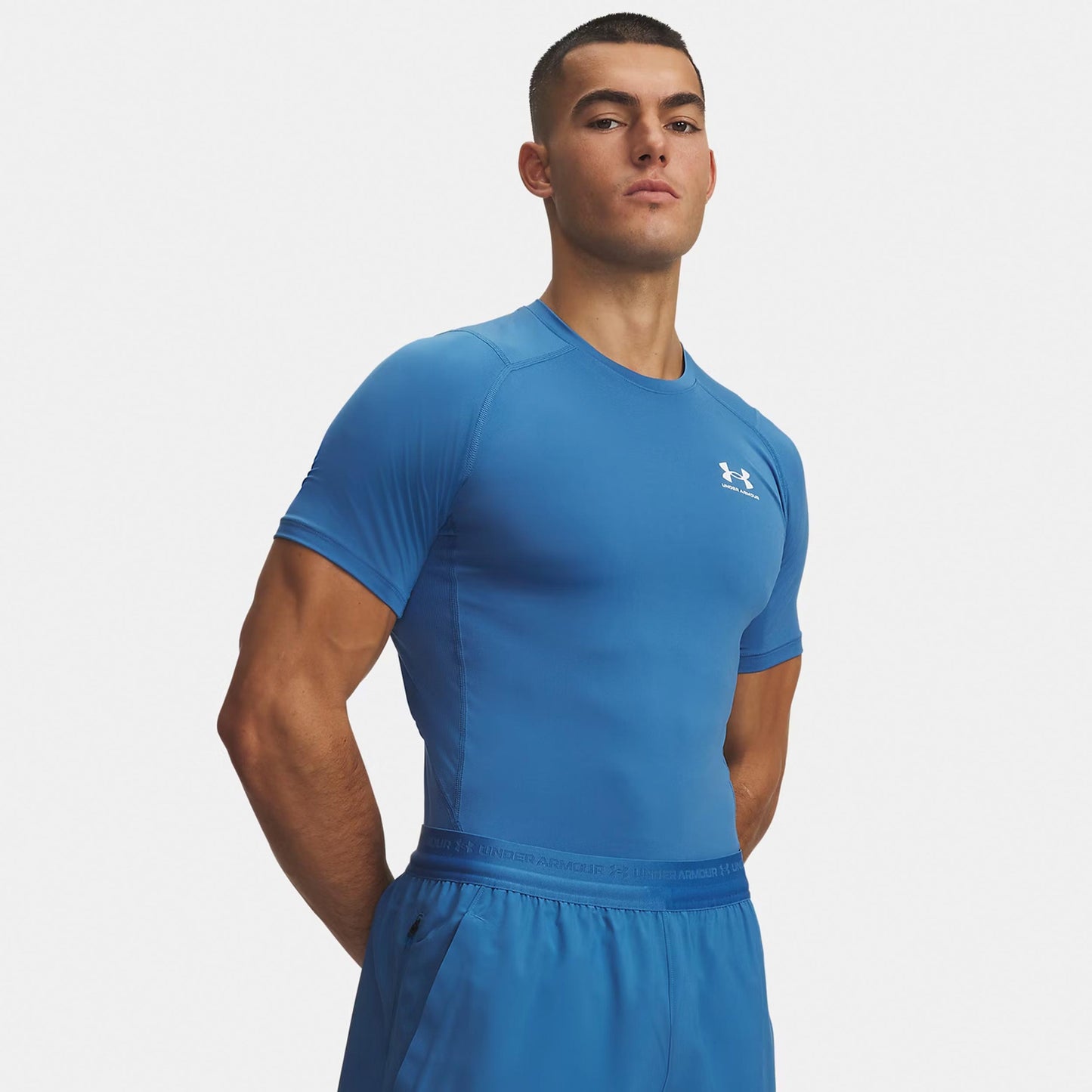 Under Armour Heatgear Comp T-shirt Herrar - blå