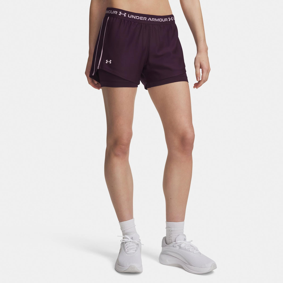 Under Armour Tech Play Up 2in1  Shorts Damer - lila, gammal rosa