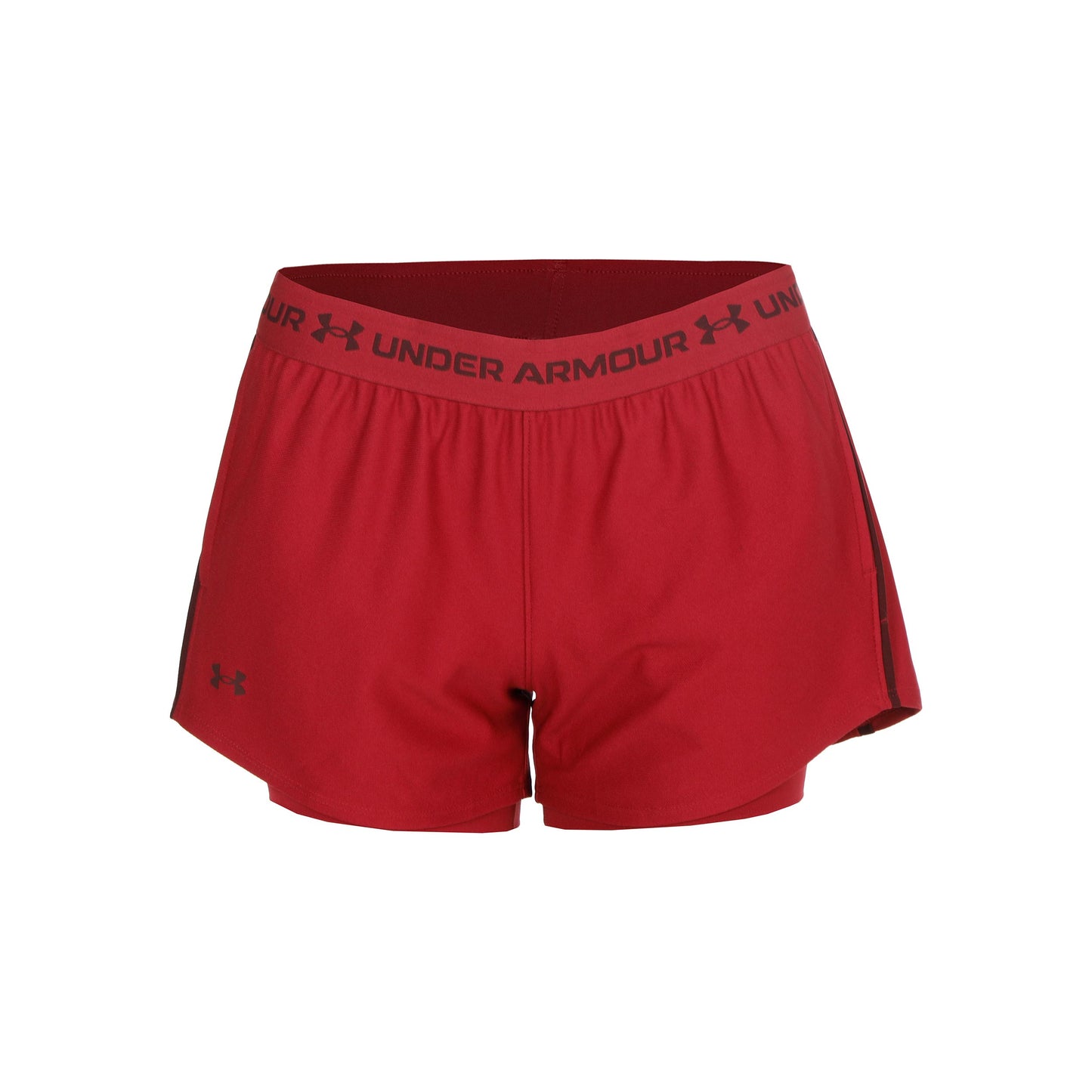 Under Armour Tech Play Up 2in1  Shorts Damer - röd, mörkröd