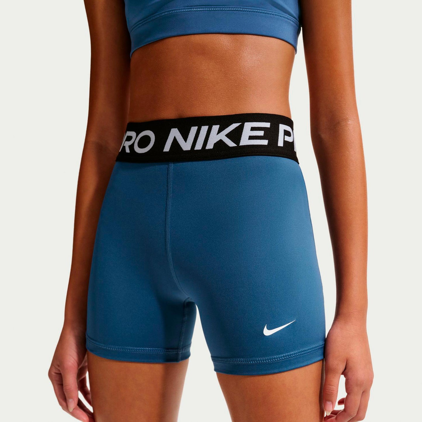 Nike Dri-Fit Big Kids 3in Shorts Flickor-petrol