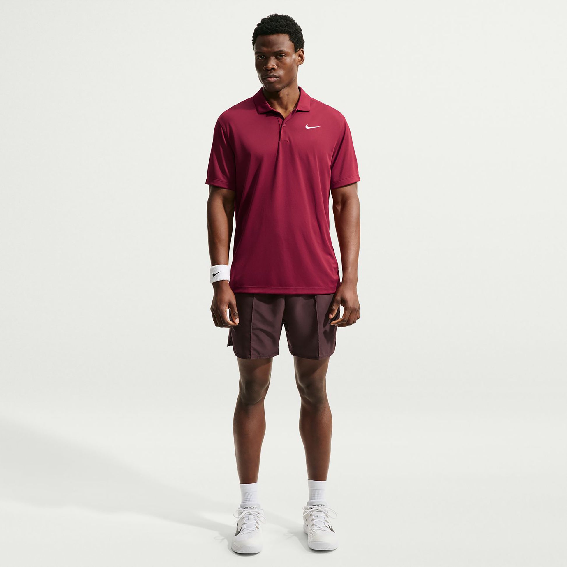 Nike Dri-Fit Victory Court Solid Polo Herrar - rött vin