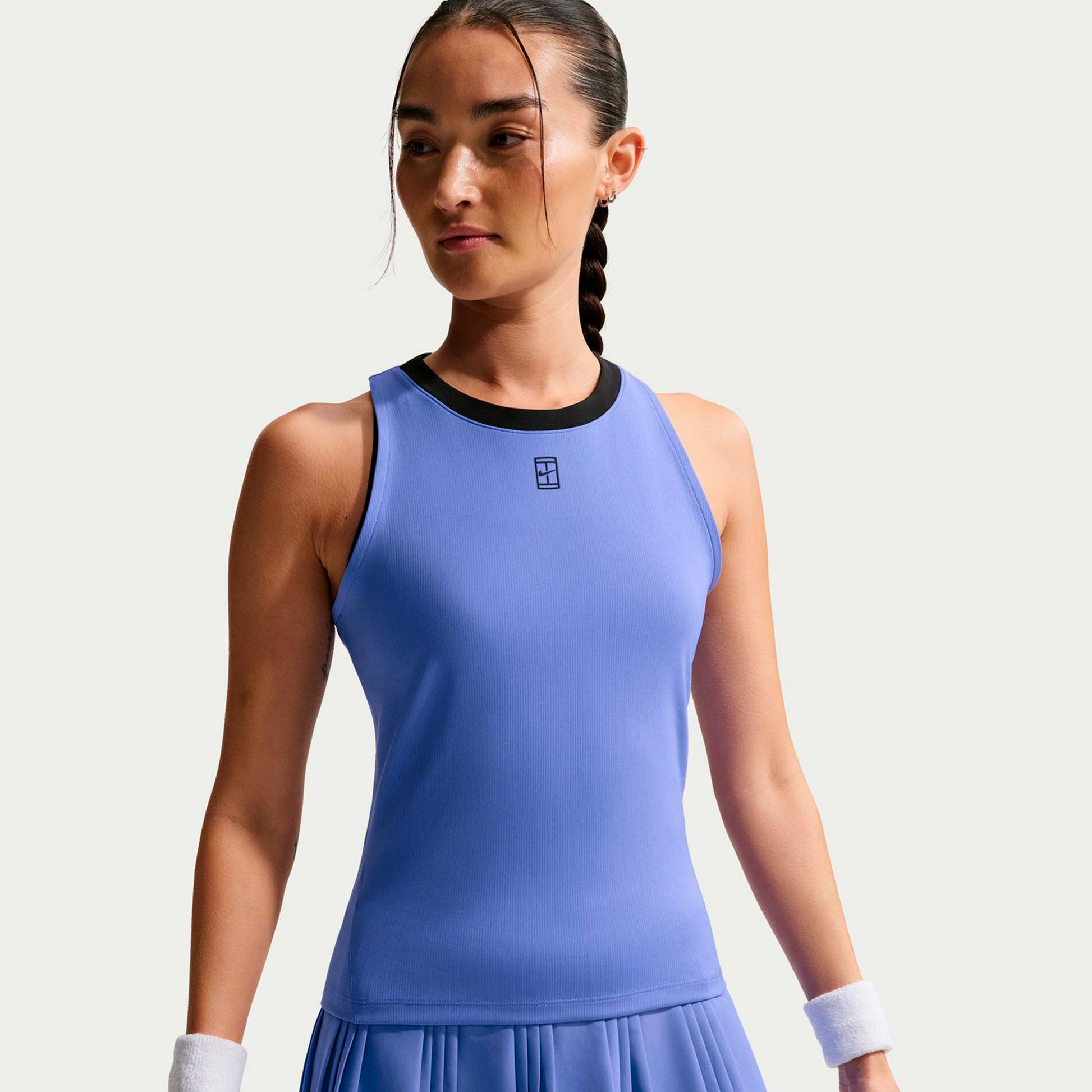 Nike Court Dri-FIT Advantage Linne Damer-blå